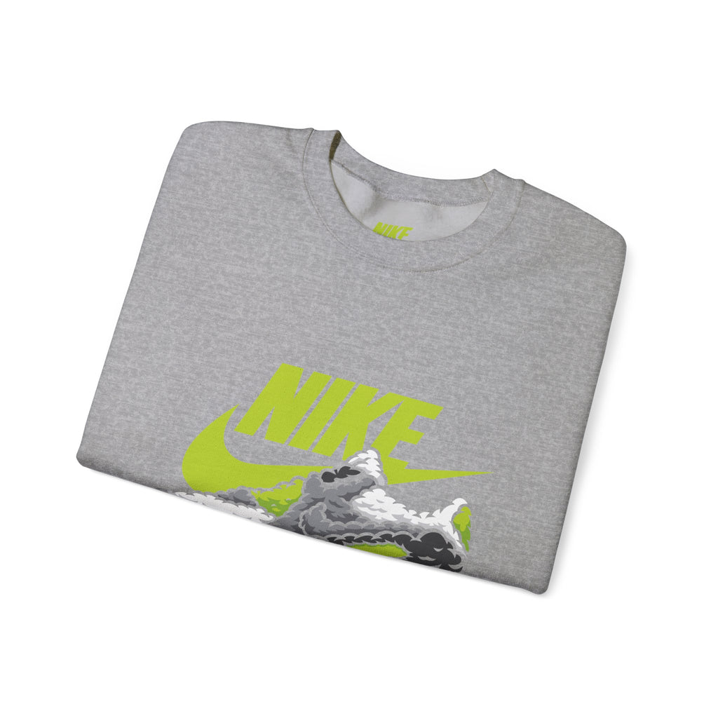 Nike Graphic Crewneck Sweatshirt — Retro Sneaker Logo Pullover