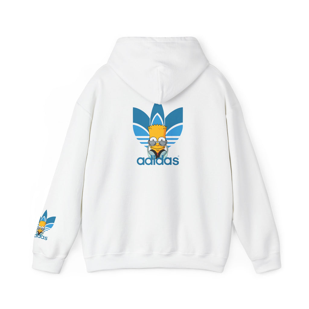 Hoodie — Retro Blue Trefoil Cartoon Logo Hoodie
