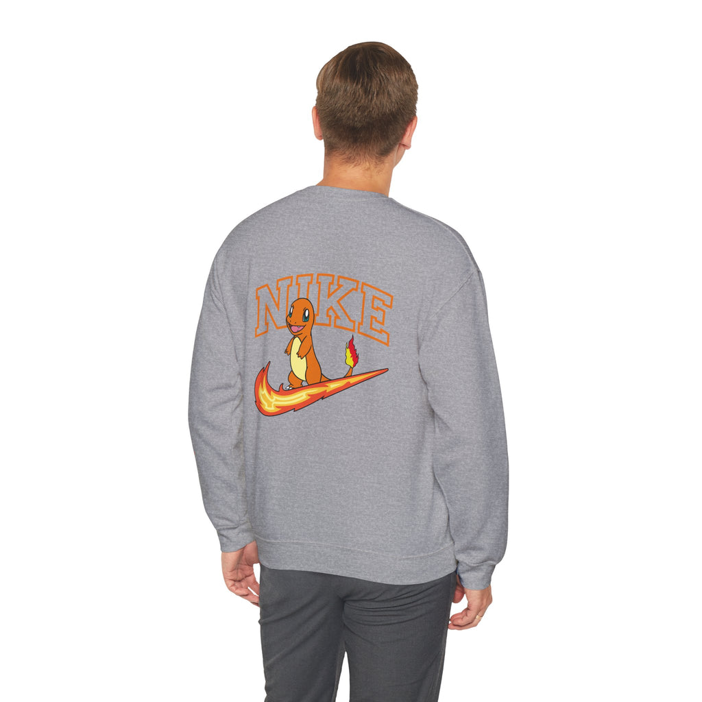 Charmande Flame Swoosh Crewneck Sweatshirt
