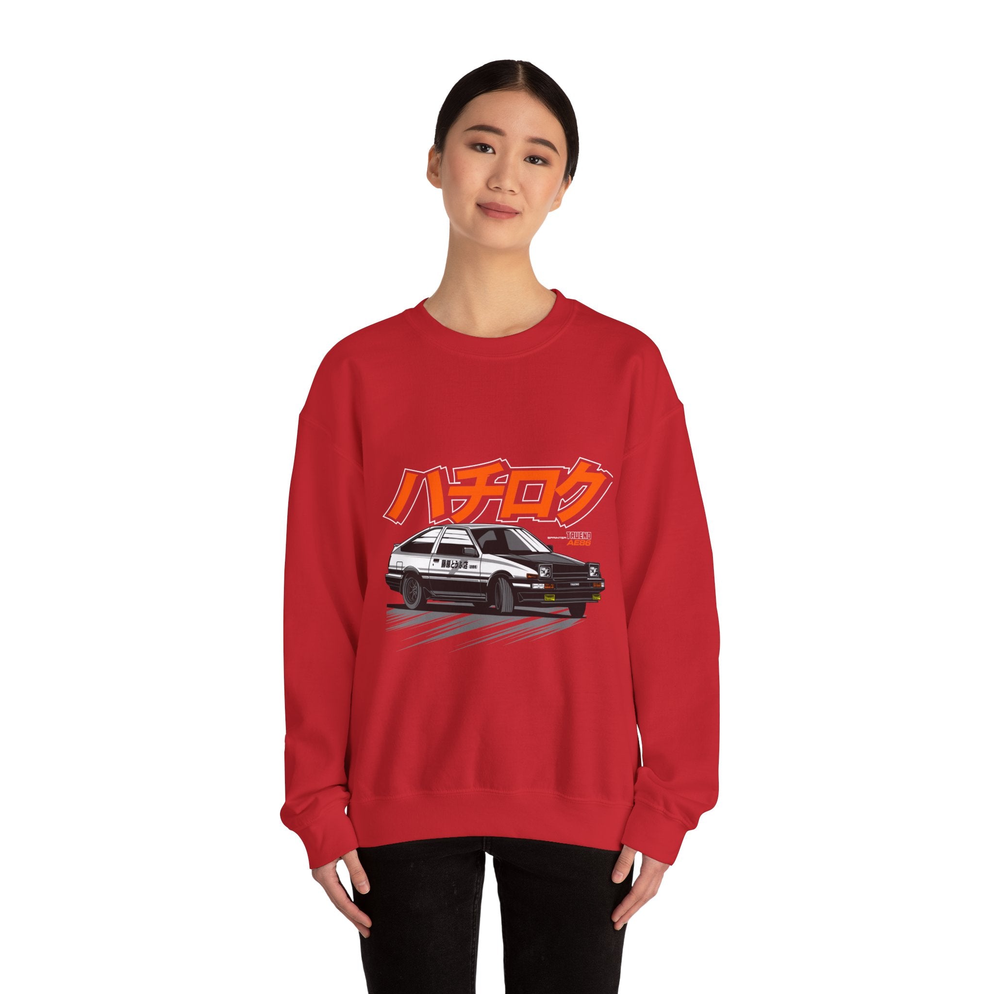 Hachiroku AE86 Car Crewneck Sweatshirt — JDM Drift Classic