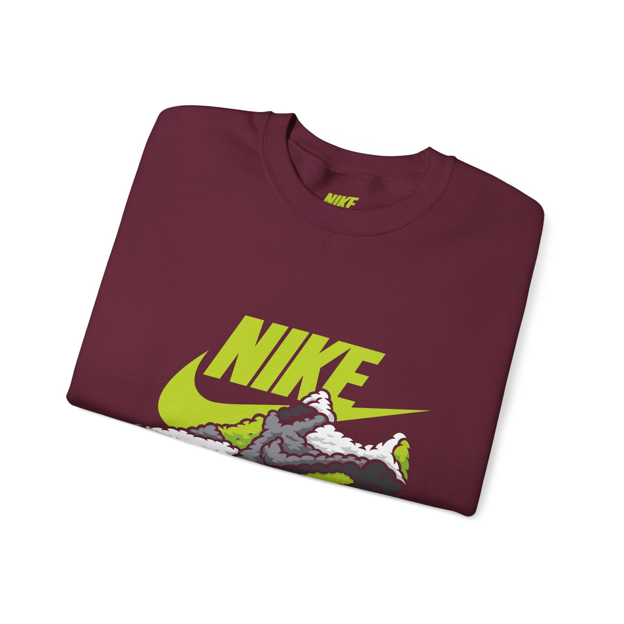 Nike Graphic Crewneck Sweatshirt — Retro Sneaker Logo Pullover