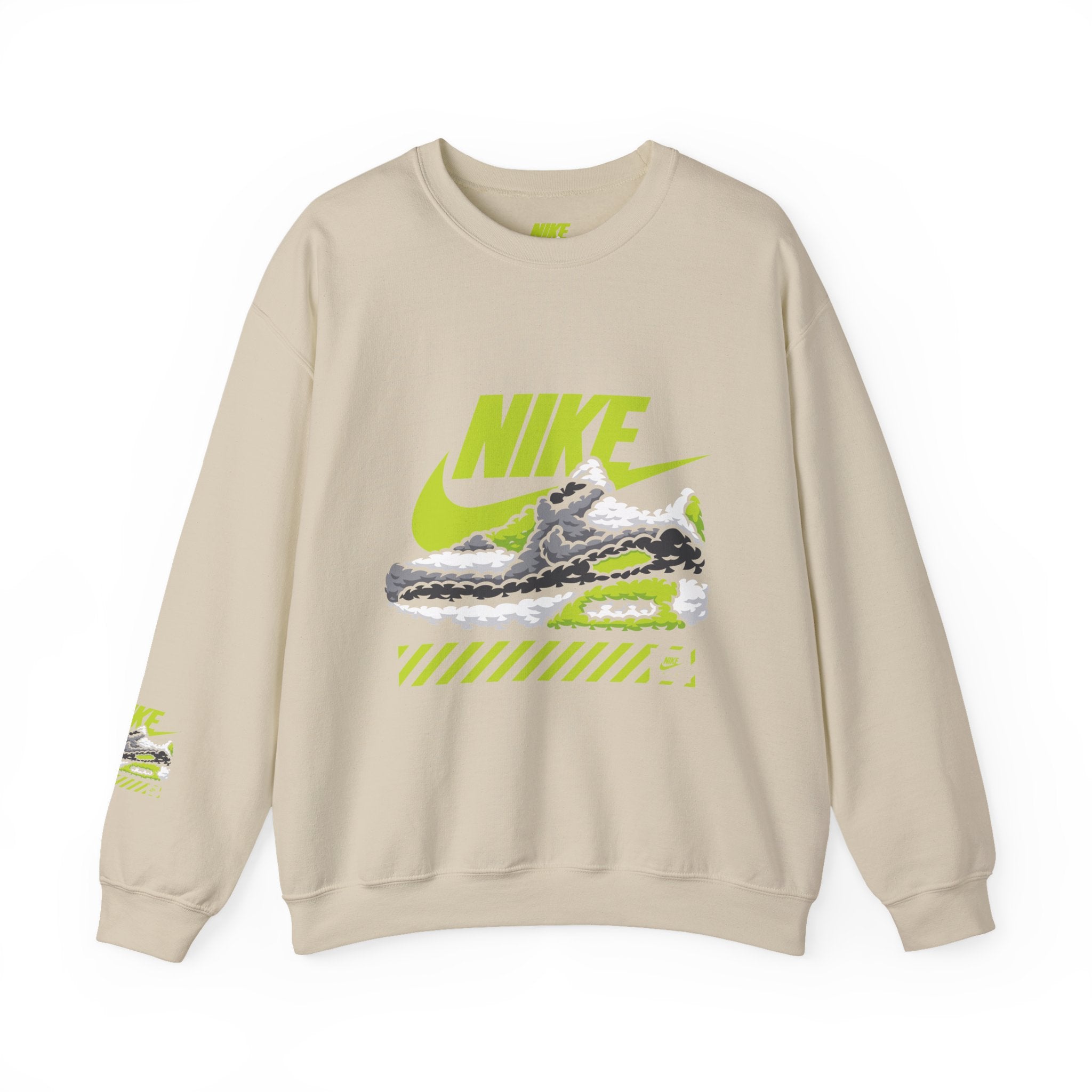 Nike Graphic Crewneck Sweatshirt — Retro Sneaker Logo Pullover