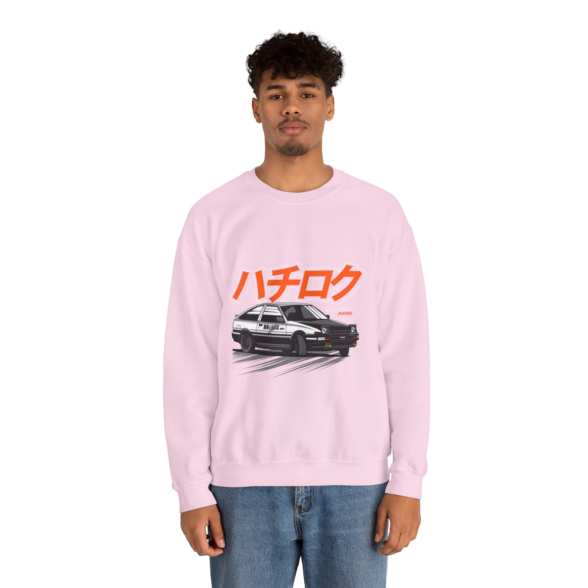 Hachiroku AE86 Car Crewneck Sweatshirt — JDM Drift Classic