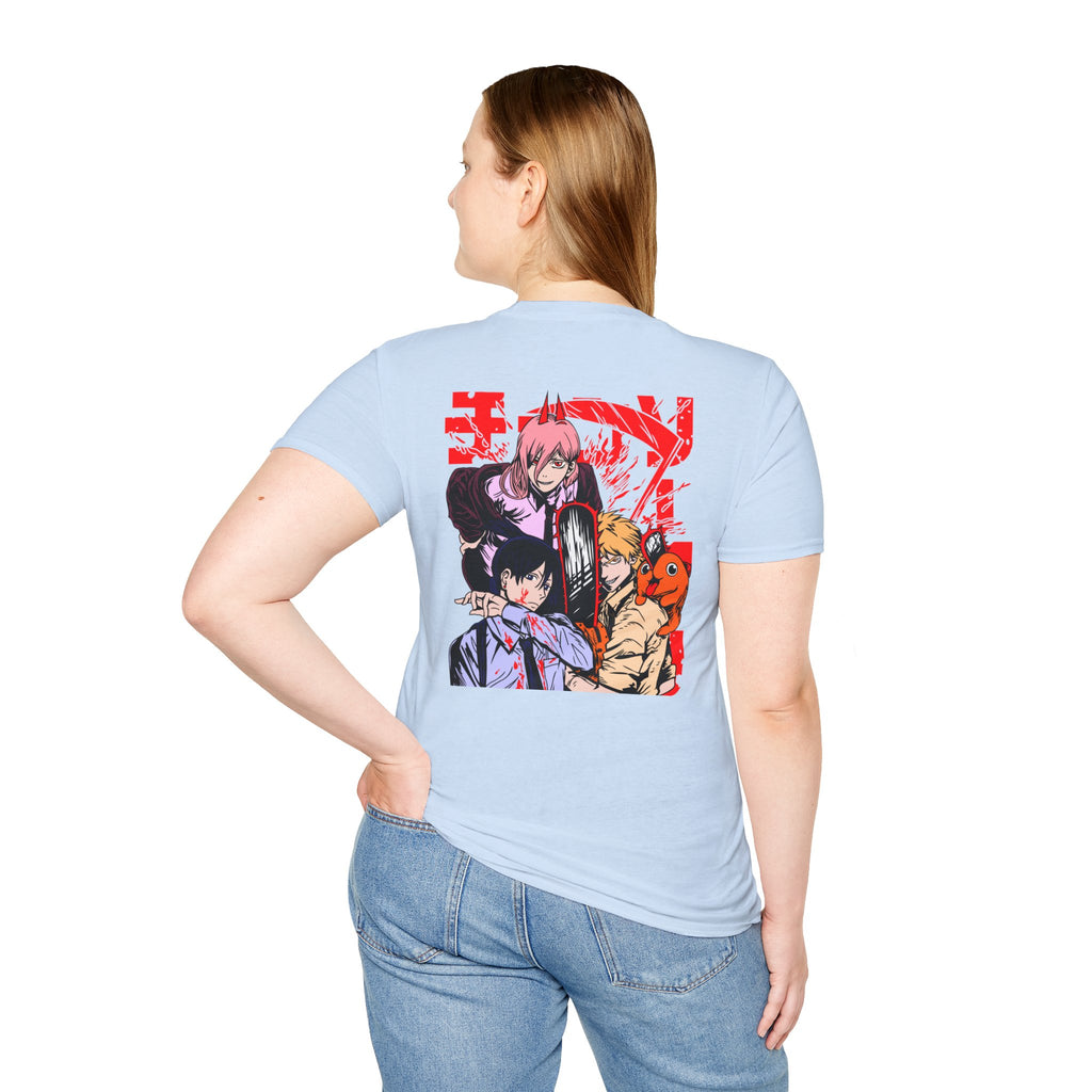 Anime Character Group T-Shirt — Devil Hunter Squad Graphic Tee