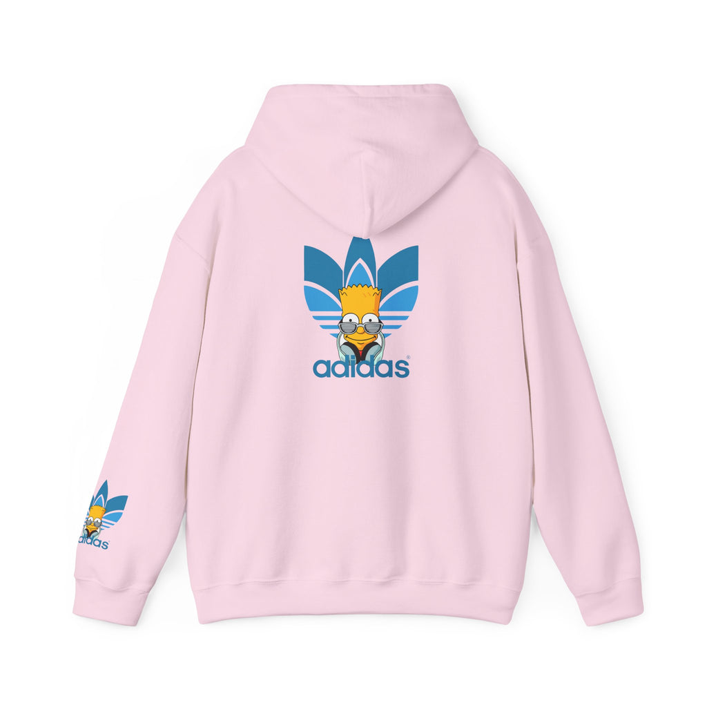Hoodie — Retro Blue Trefoil Cartoon Logo Hoodie