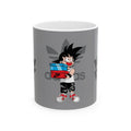 Anime Sneakerhead Mug — Cute Boy with Shoe Boxes, Retro Streetwear Coffee Cup (11oz/15oz)