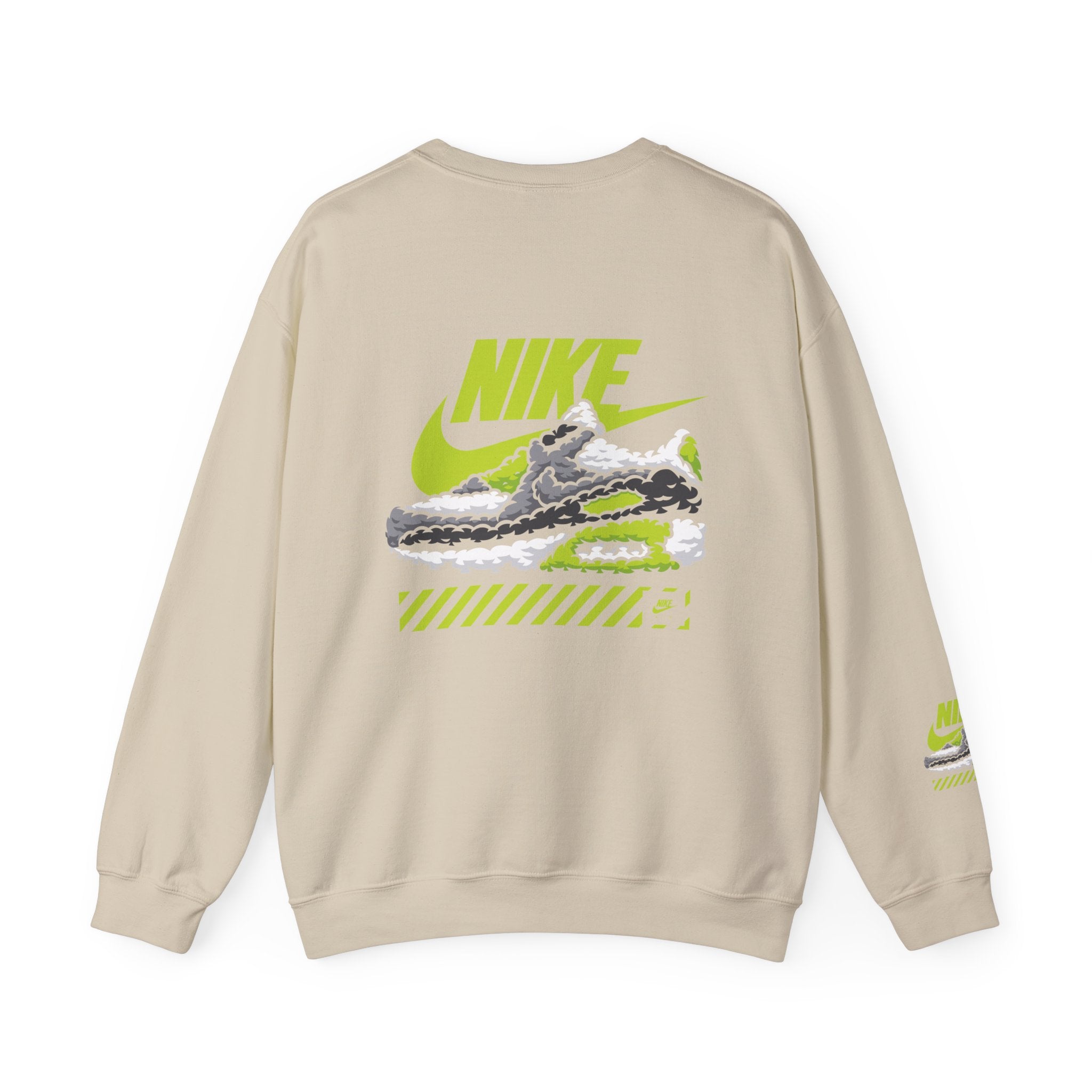 Nike Graphic Crewneck Sweatshirt — Retro Sneaker Logo Pullover