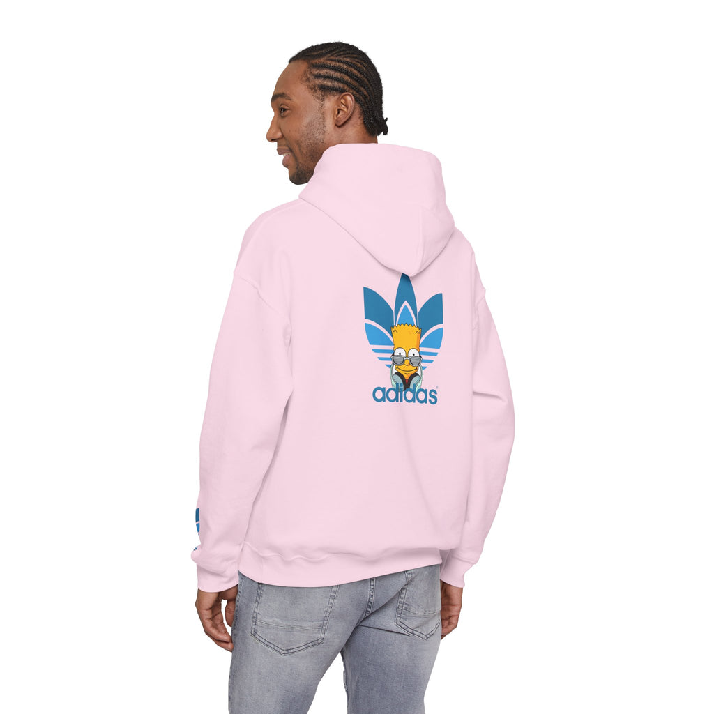 Hoodie — Retro Blue Trefoil Cartoon Logo Hoodie