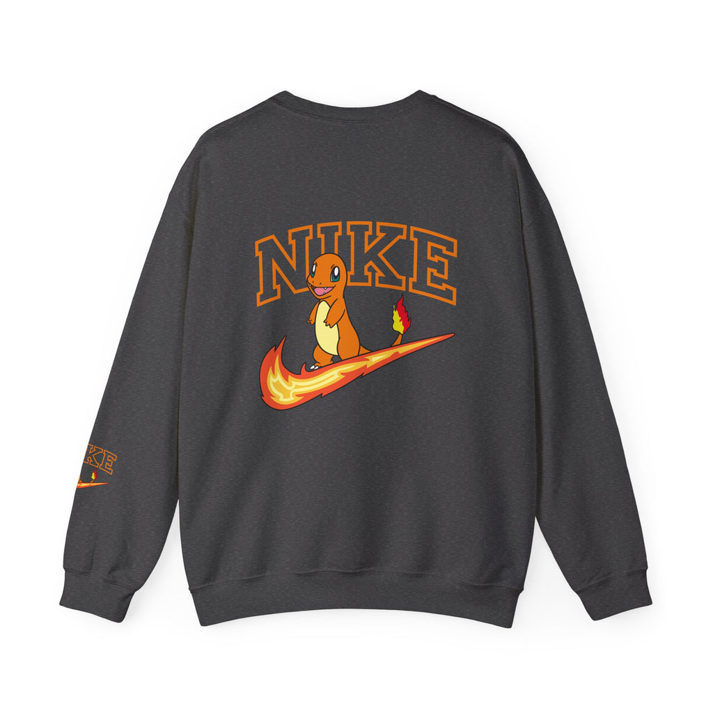 Charmande Flame Swoosh Crewneck Sweatshirt