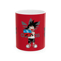 Anime Sneakerhead Mug — Cute Boy with Shoe Boxes, Retro Streetwear Coffee Cup (11oz/15oz)