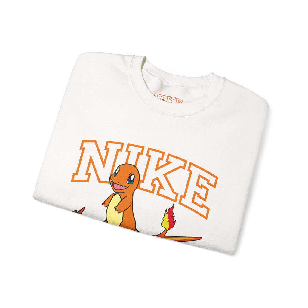 Charmande Flame Swoosh Crewneck Sweatshirt