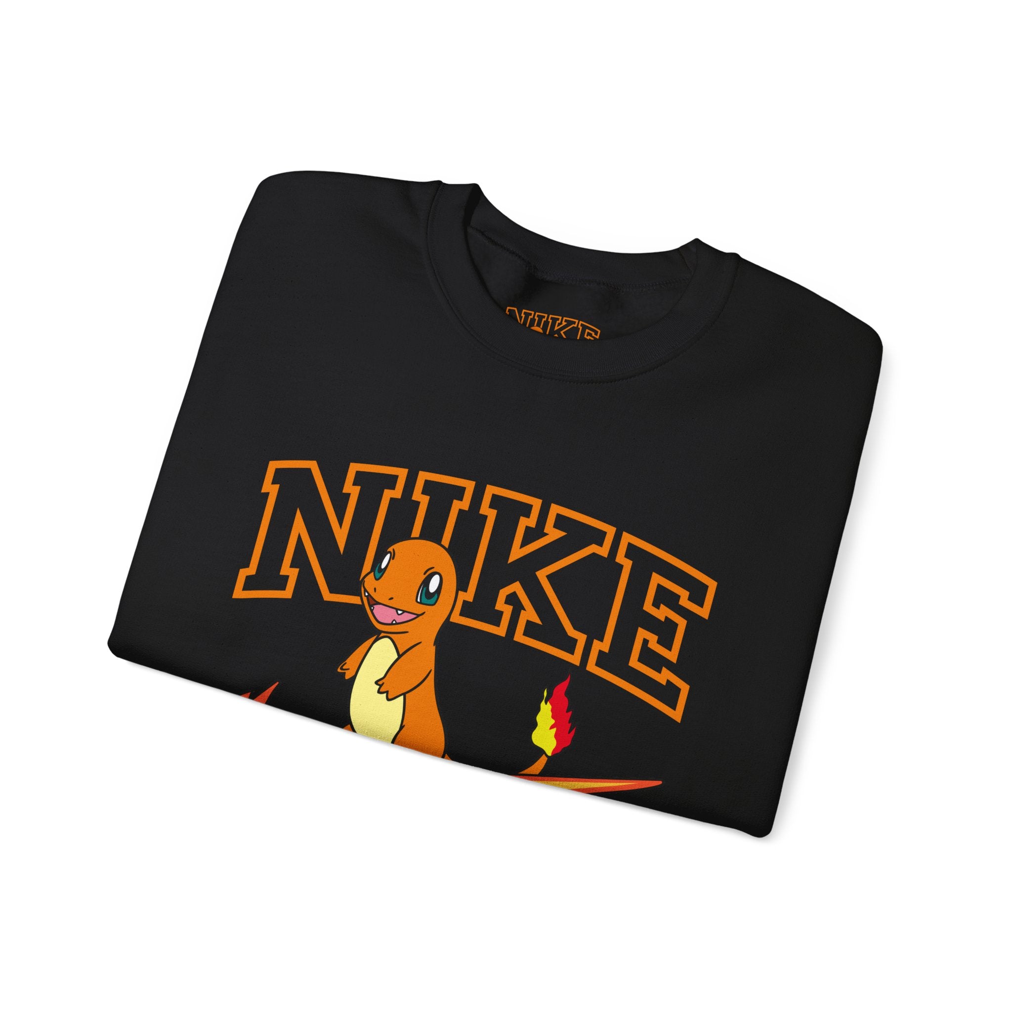 Charmande Flame Swoosh Crewneck Sweatshirt