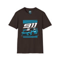 Porsche 911 GT3 RS Racing T-Shirt — Blue Track Car Graphic Tee