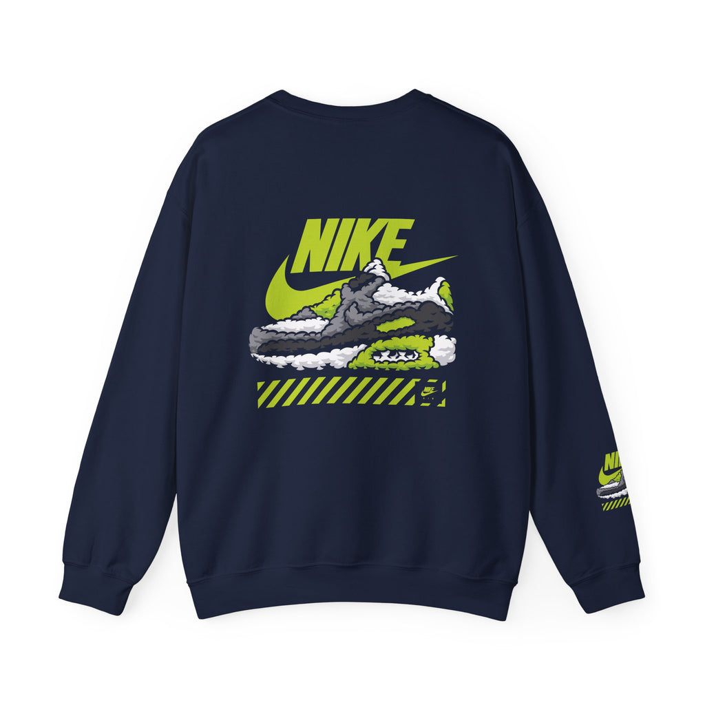 Nike Graphic Crewneck Sweatshirt — Retro Sneaker Logo Pullover