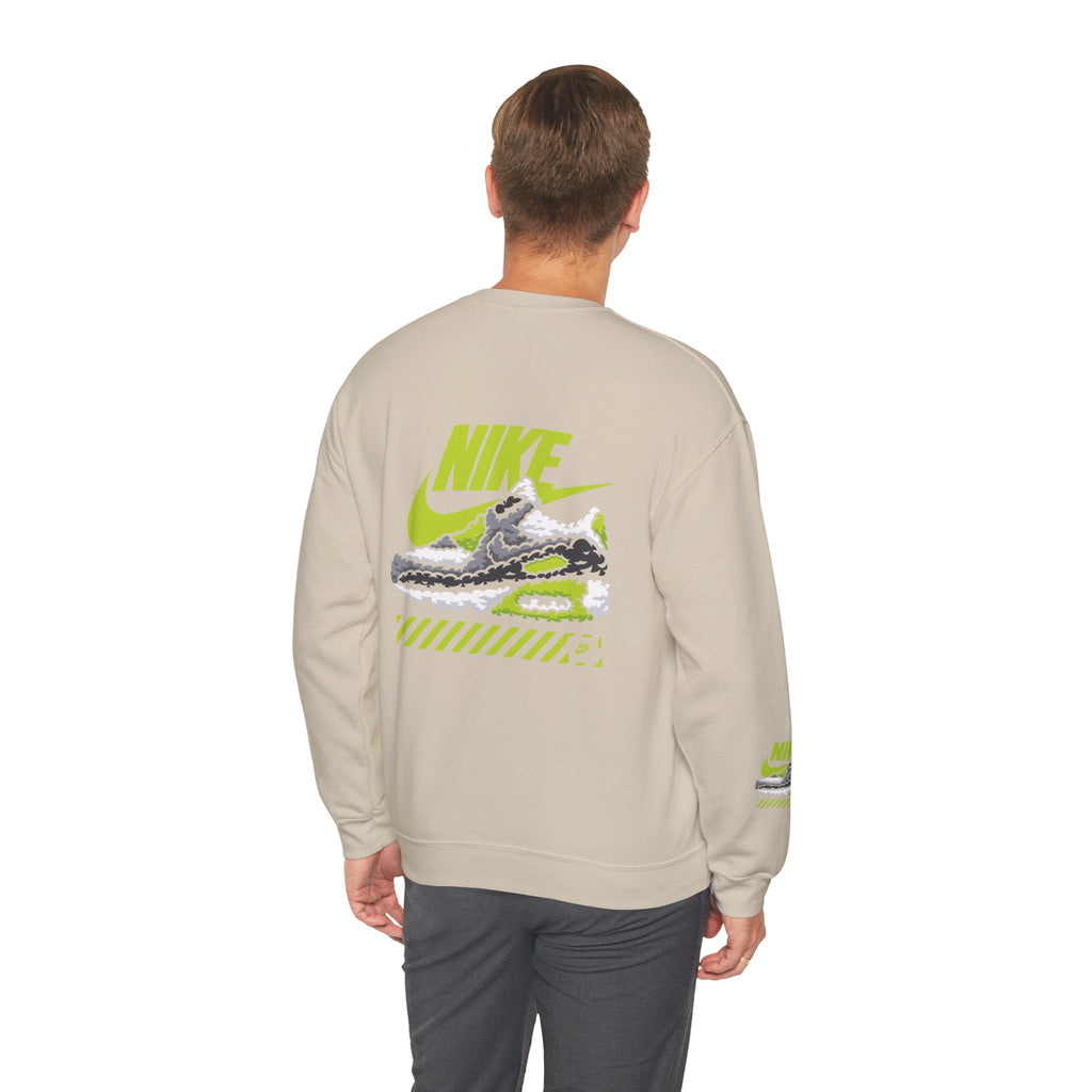 Nike Graphic Crewneck Sweatshirt — Retro Sneaker Logo Pullover