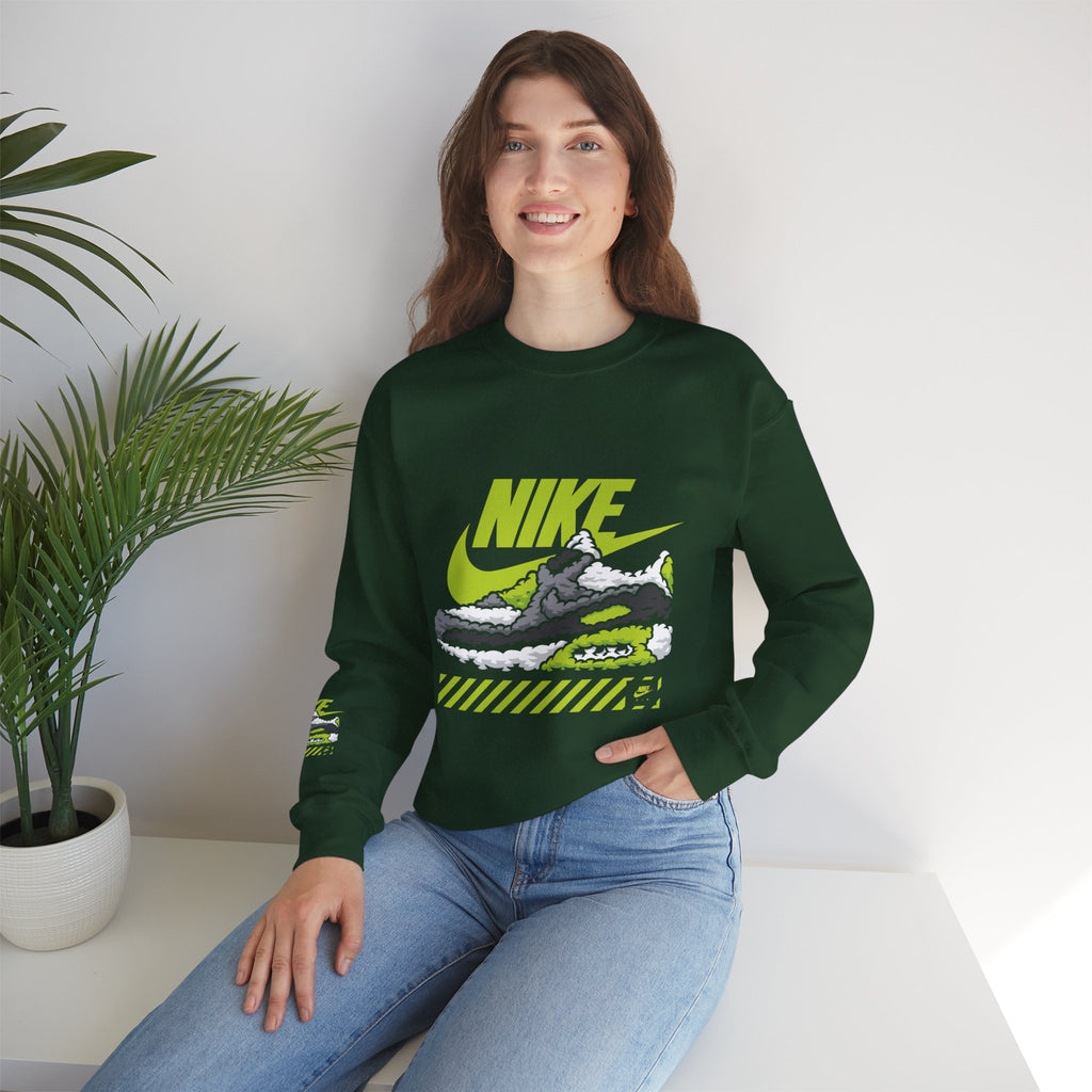 Nike Graphic Crewneck Sweatshirt — Retro Sneaker Logo Pullover