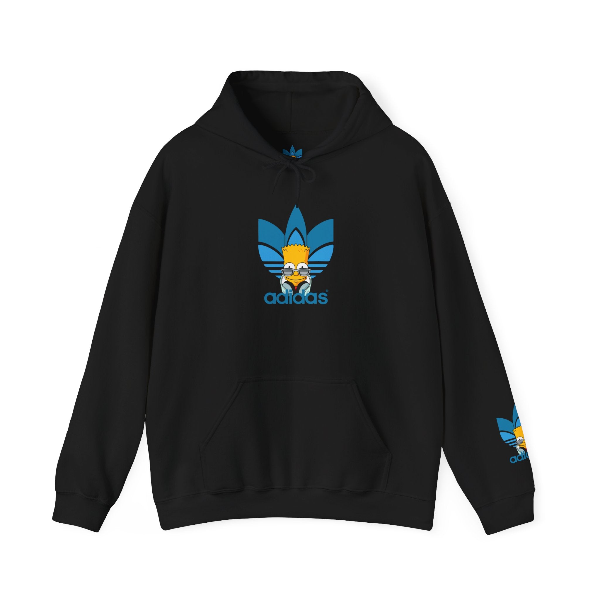 Hoodie — Retro Blue Trefoil Cartoon Logo Hoodie
