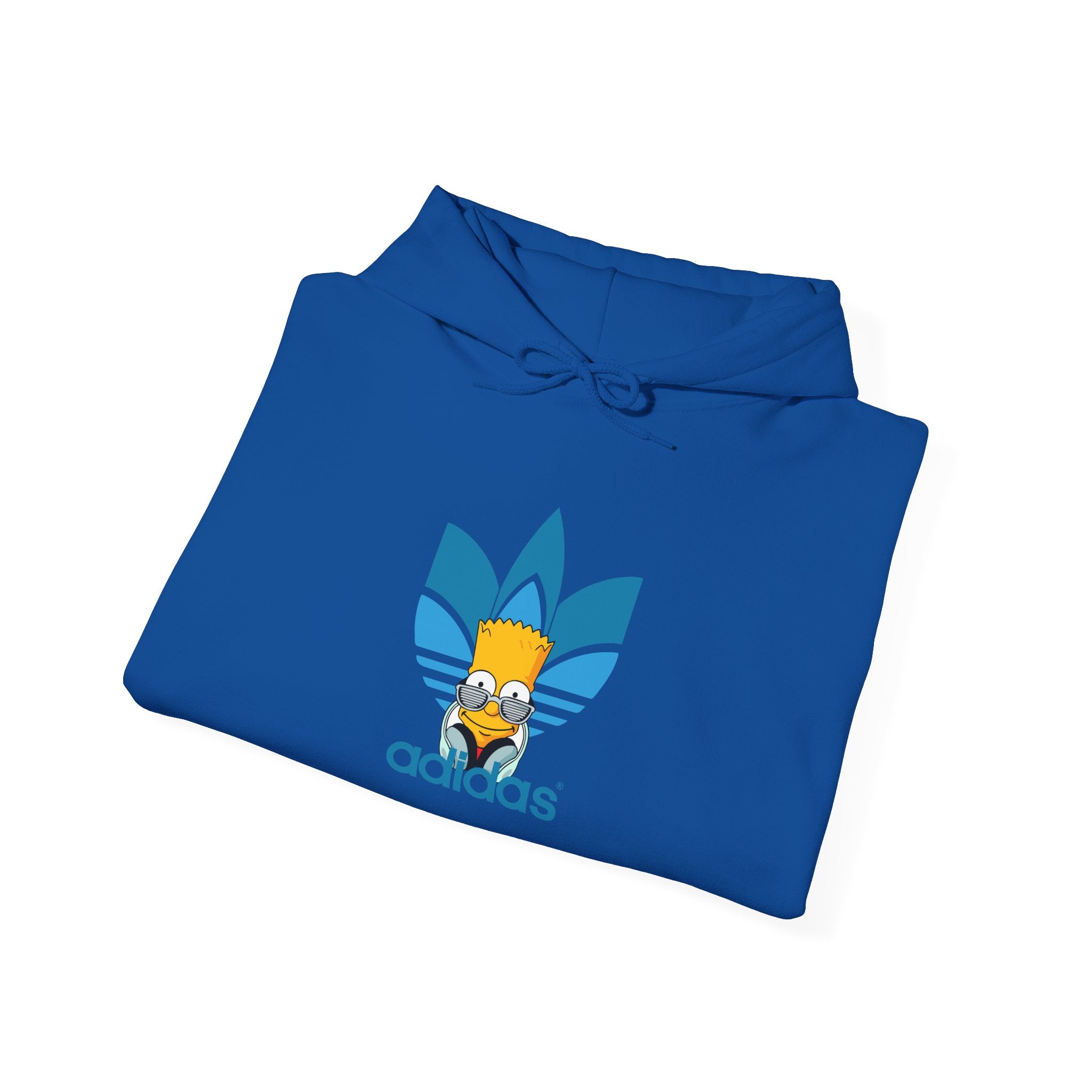 Hoodie — Retro Blue Trefoil Cartoon Logo Hoodie