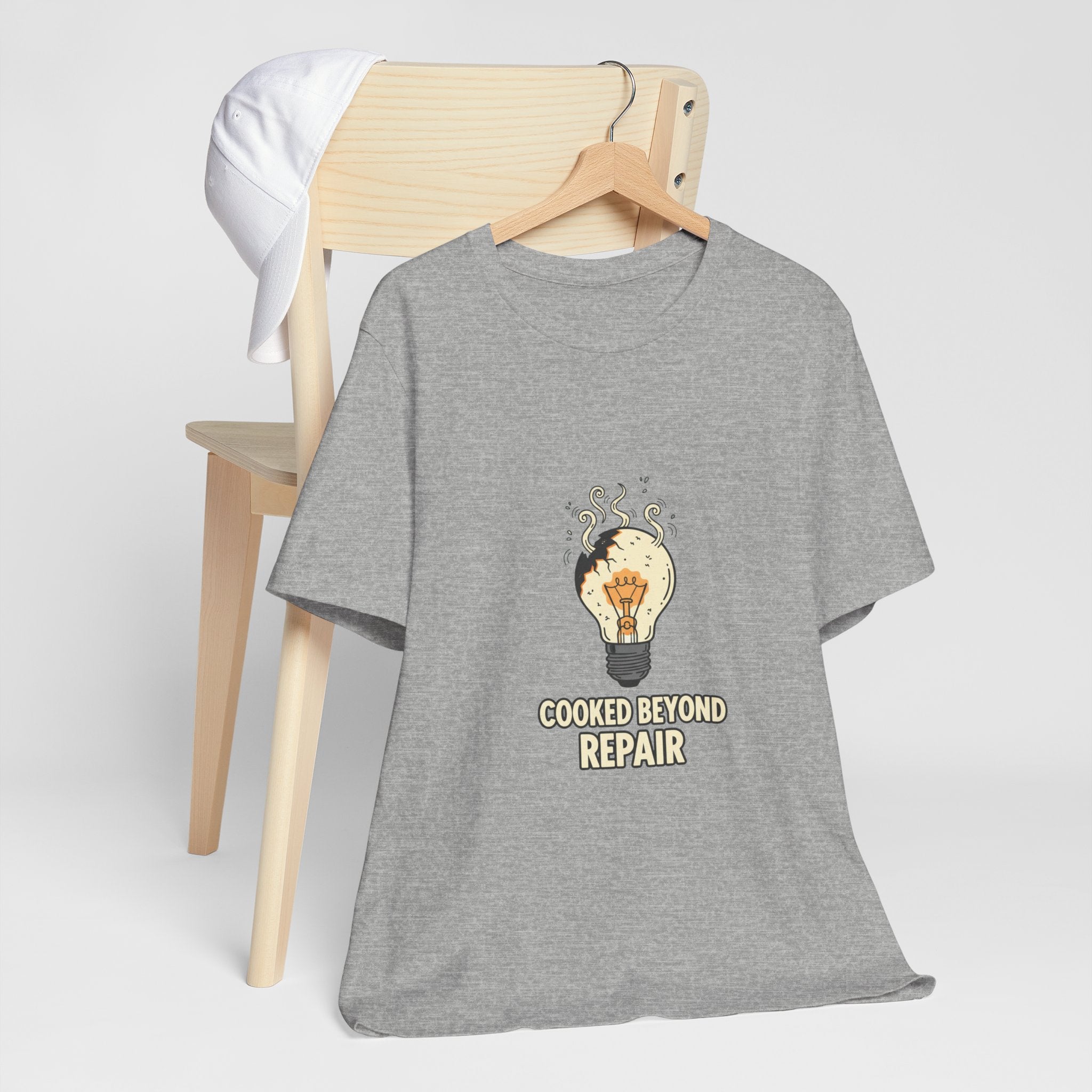 Cooked Beyond Repair Tee | burnout snack, exhaustion meme