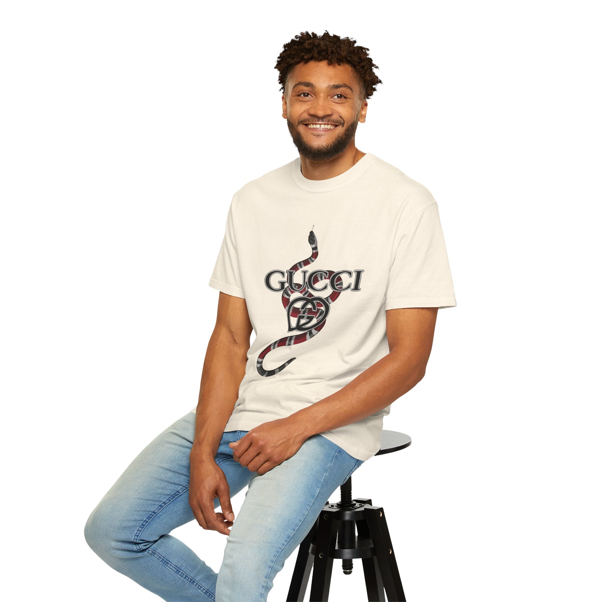 Graphic T-Shirt — Snake Logo Tee ("New Day")