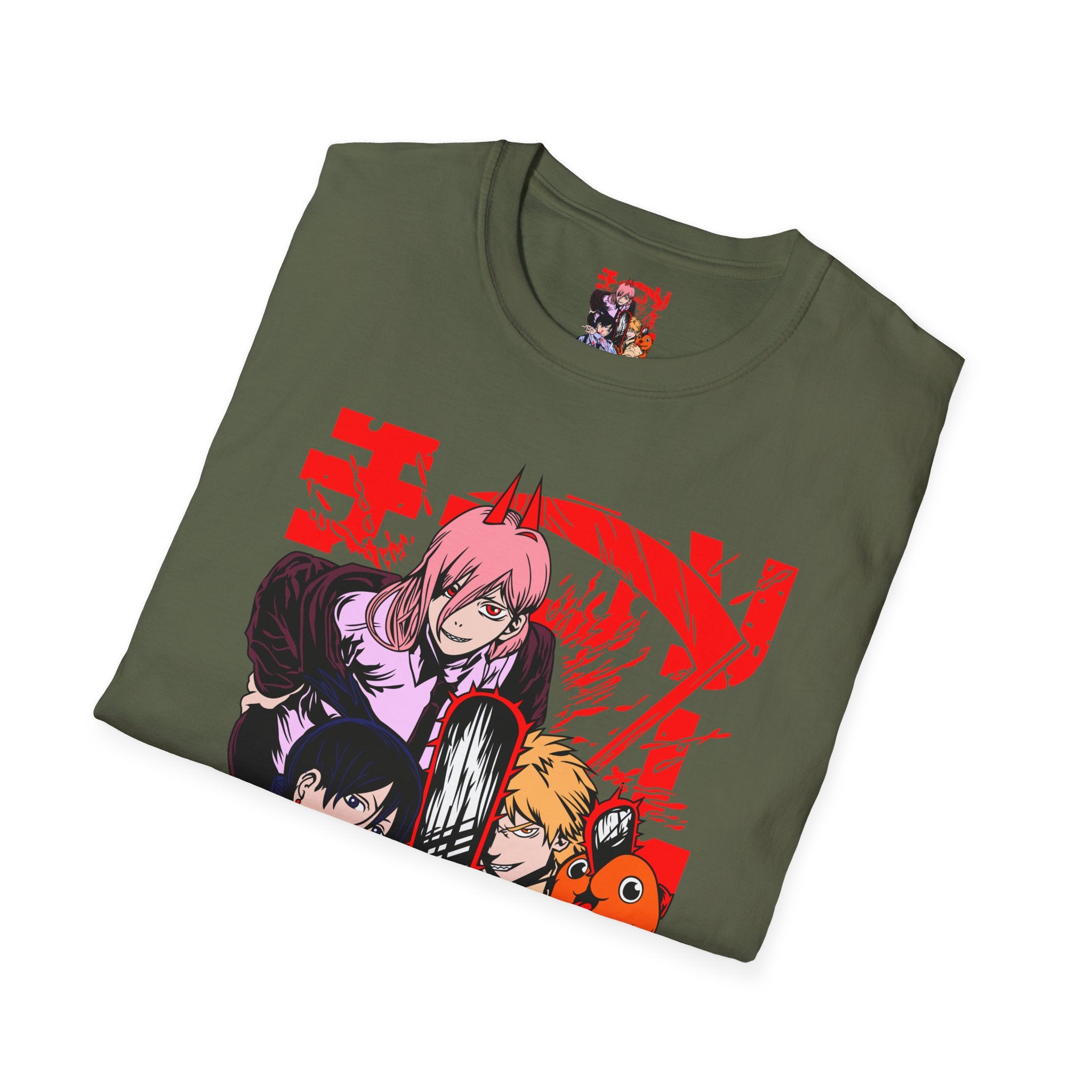 Anime Character Group T-Shirt — Devil Hunter Squad Graphic Tee