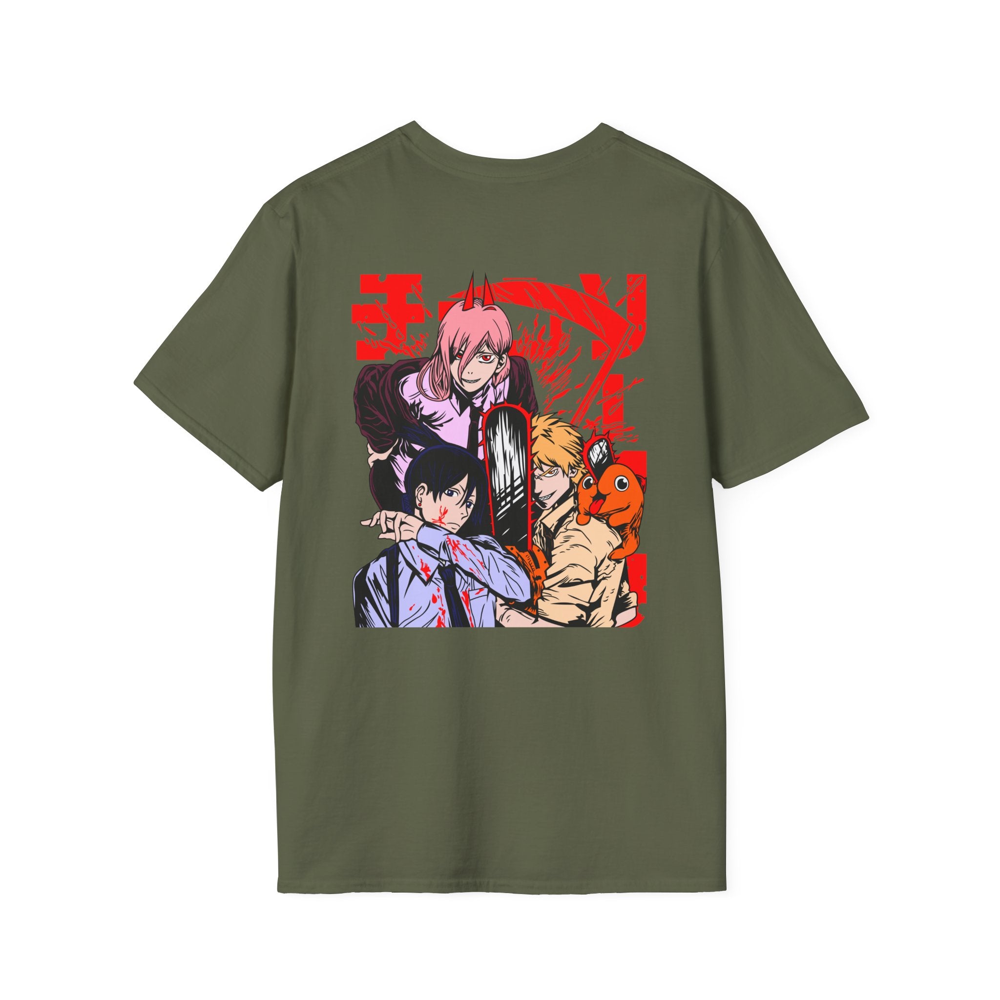 Anime Character Group T-Shirt — Devil Hunter Squad Graphic Tee