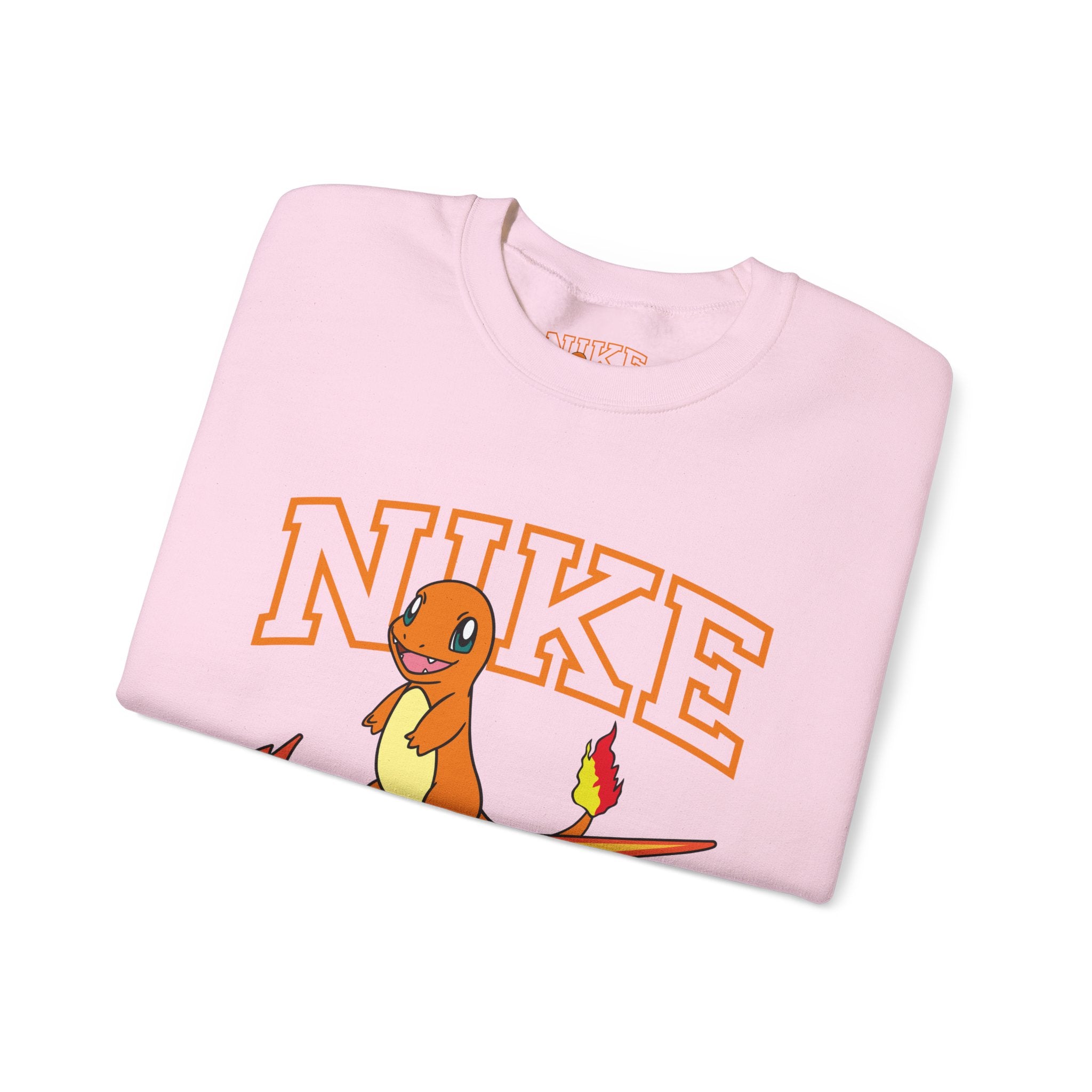 Charmande Flame Swoosh Crewneck Sweatshirt