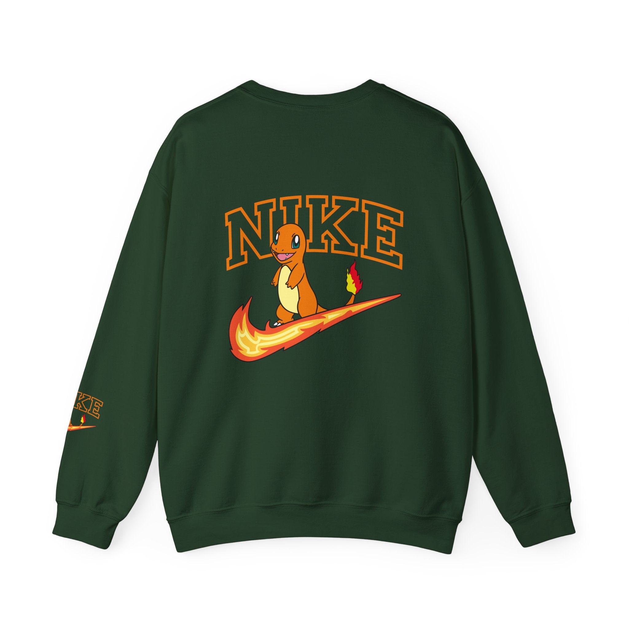 Charmande Flame Swoosh Crewneck Sweatshirt