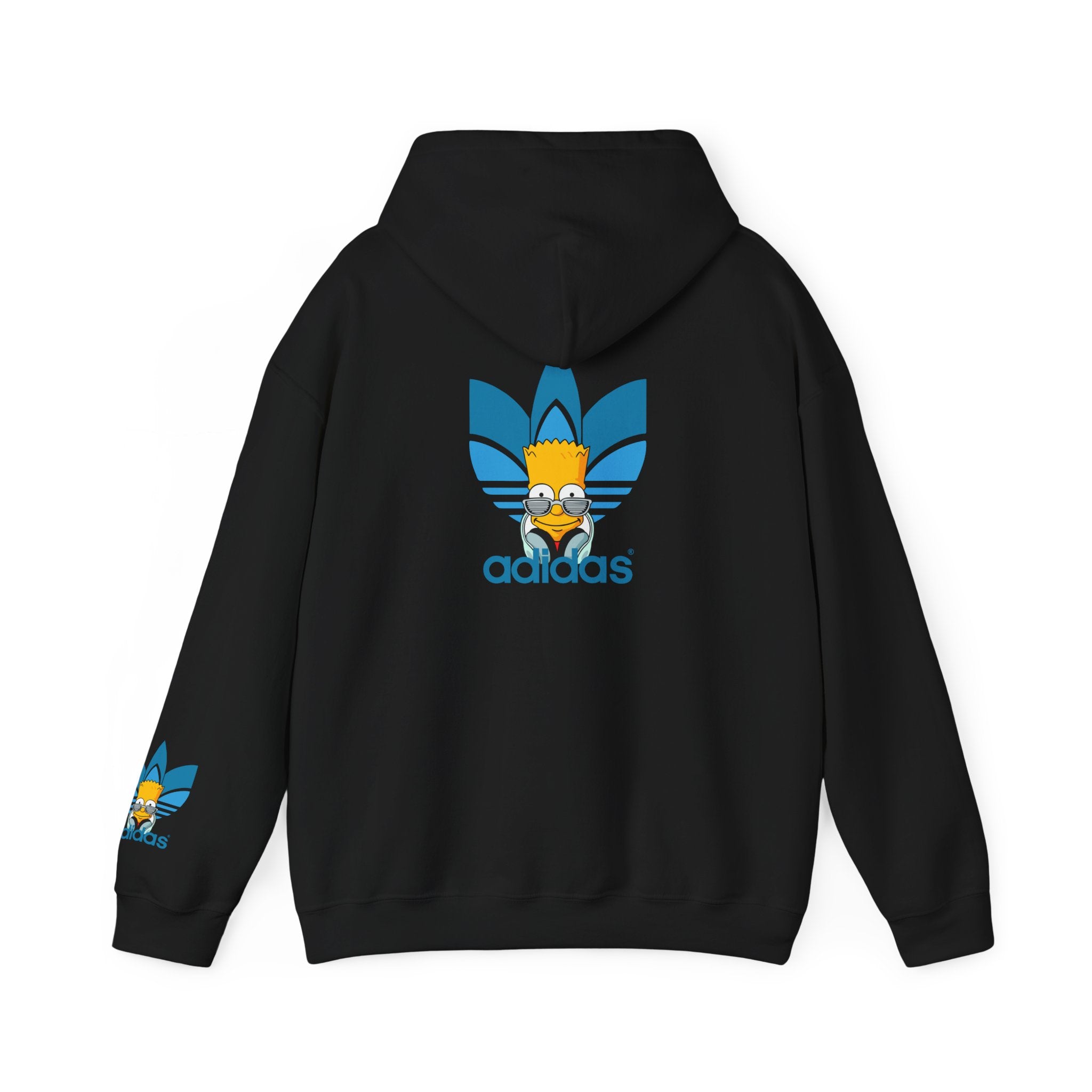 Hoodie — Retro Blue Trefoil Cartoon Logo Hoodie