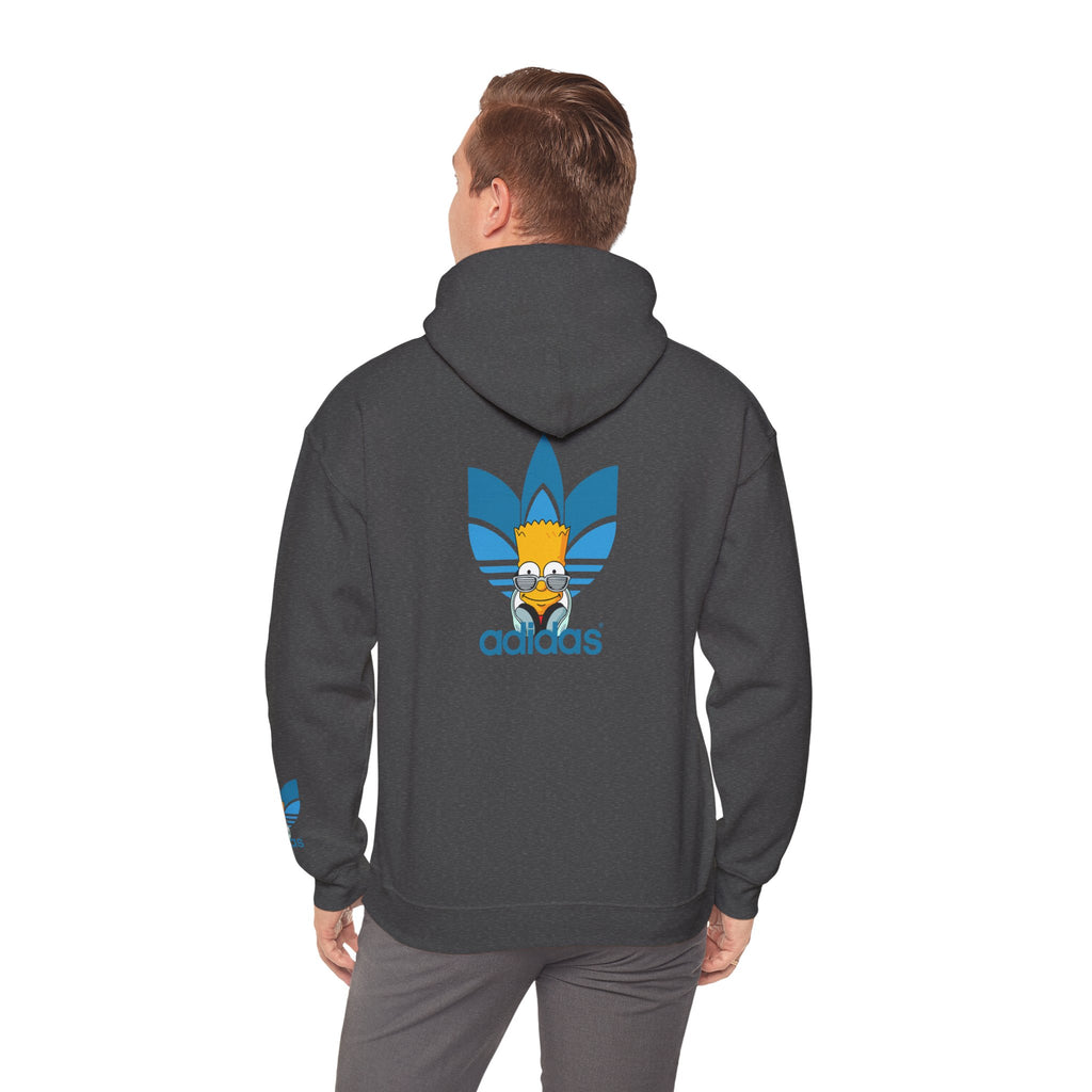 Hoodie — Retro Blue Trefoil Cartoon Logo Hoodie