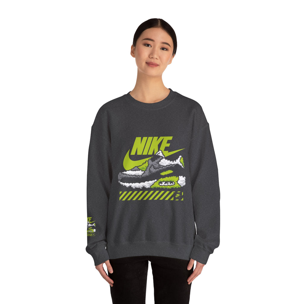 Nike Graphic Crewneck Sweatshirt — Retro Sneaker Logo Pullover