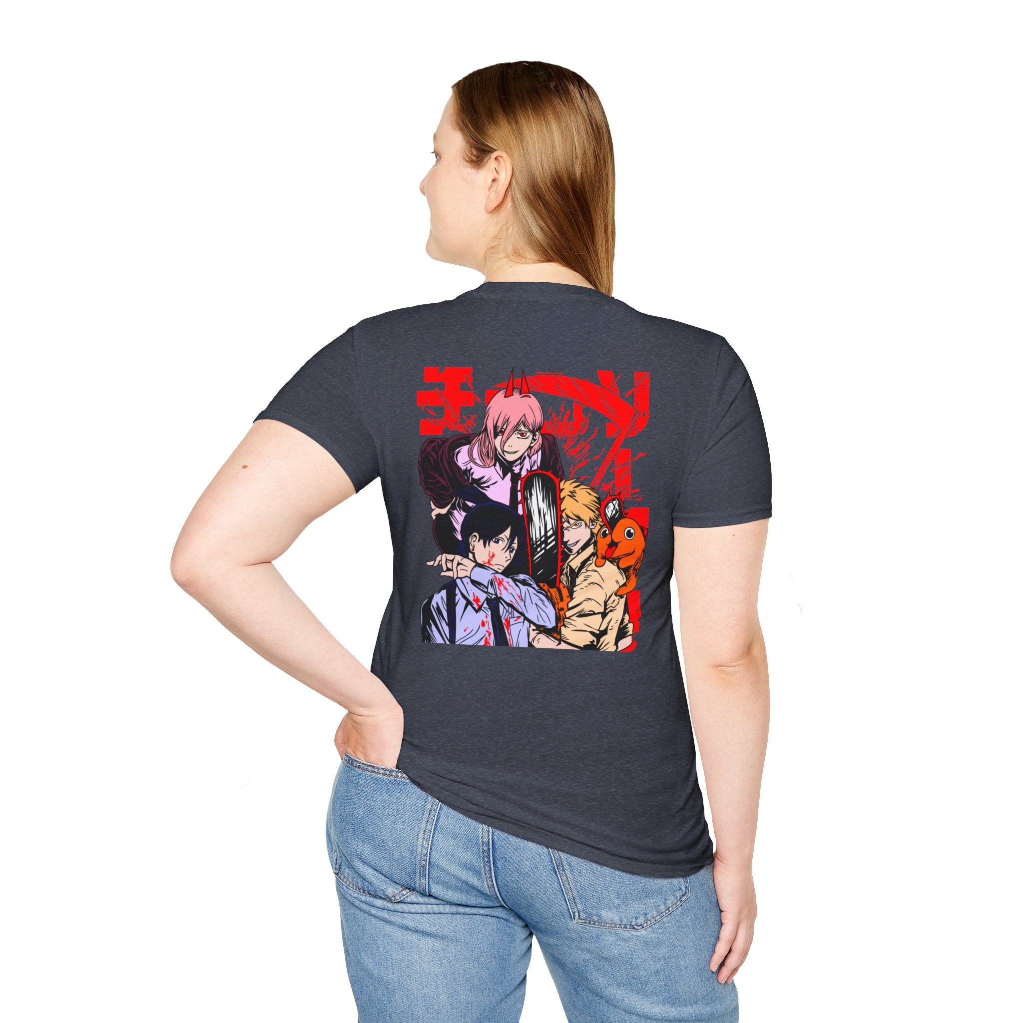 Anime Character Group T-Shirt — Devil Hunter Squad Graphic Tee