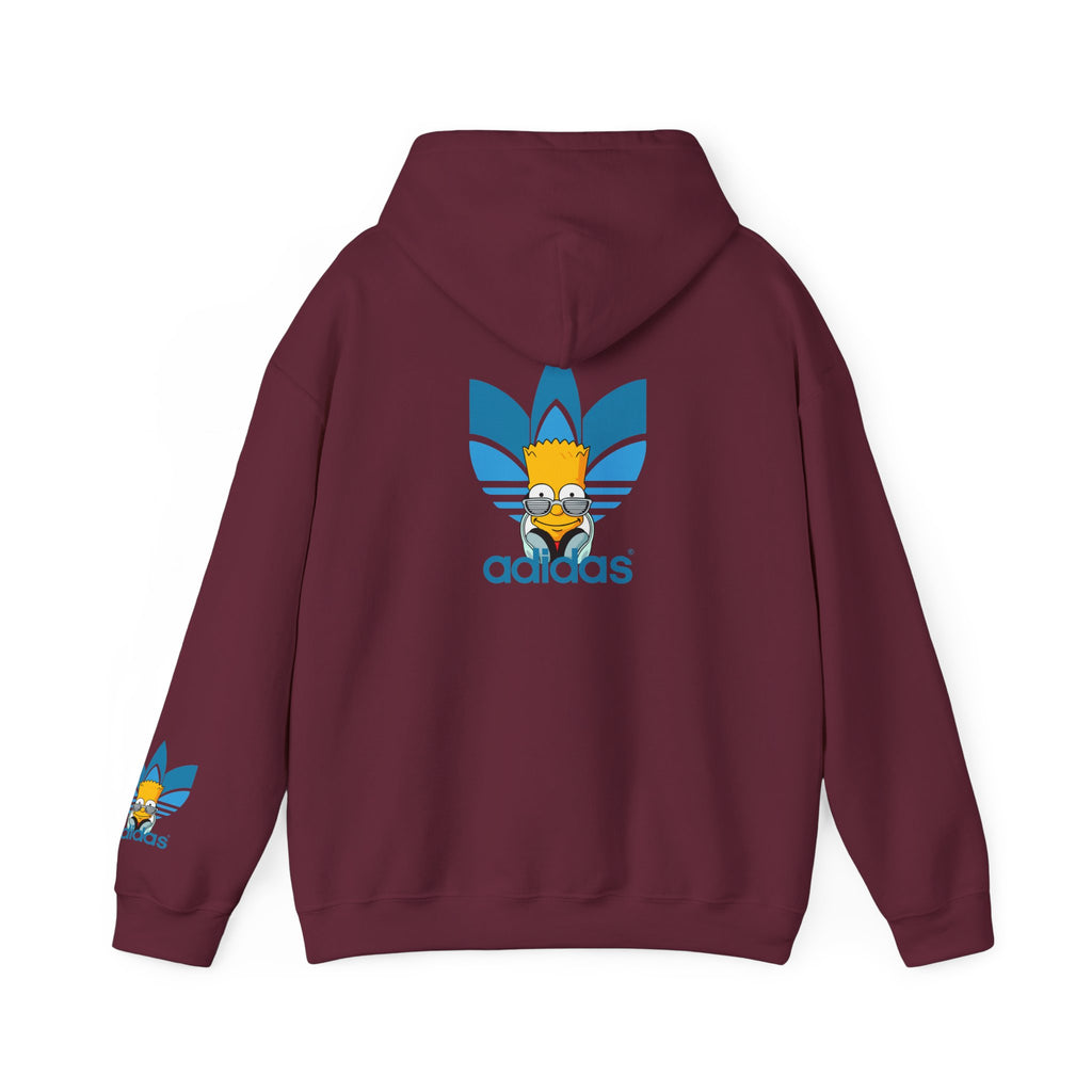 Hoodie — Retro Blue Trefoil Cartoon Logo Hoodie