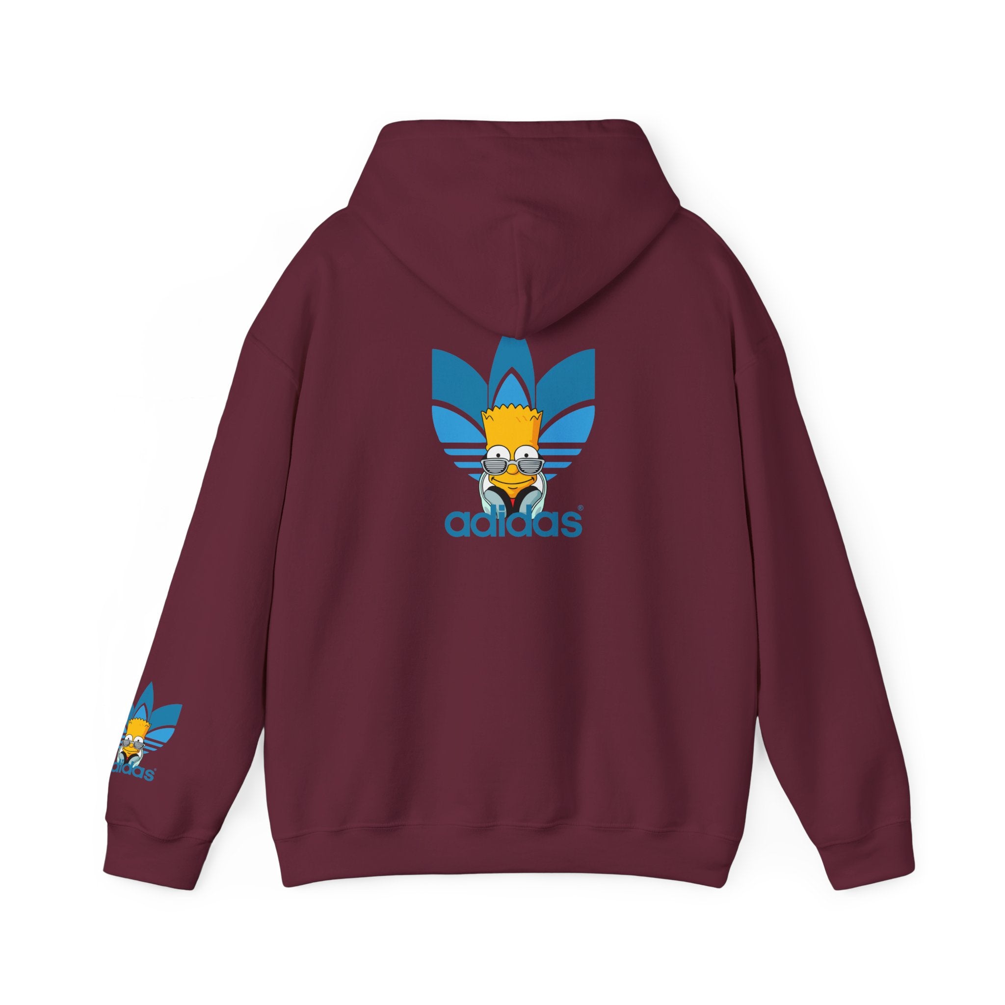 Hoodie — Retro Blue Trefoil Cartoon Logo Hoodie