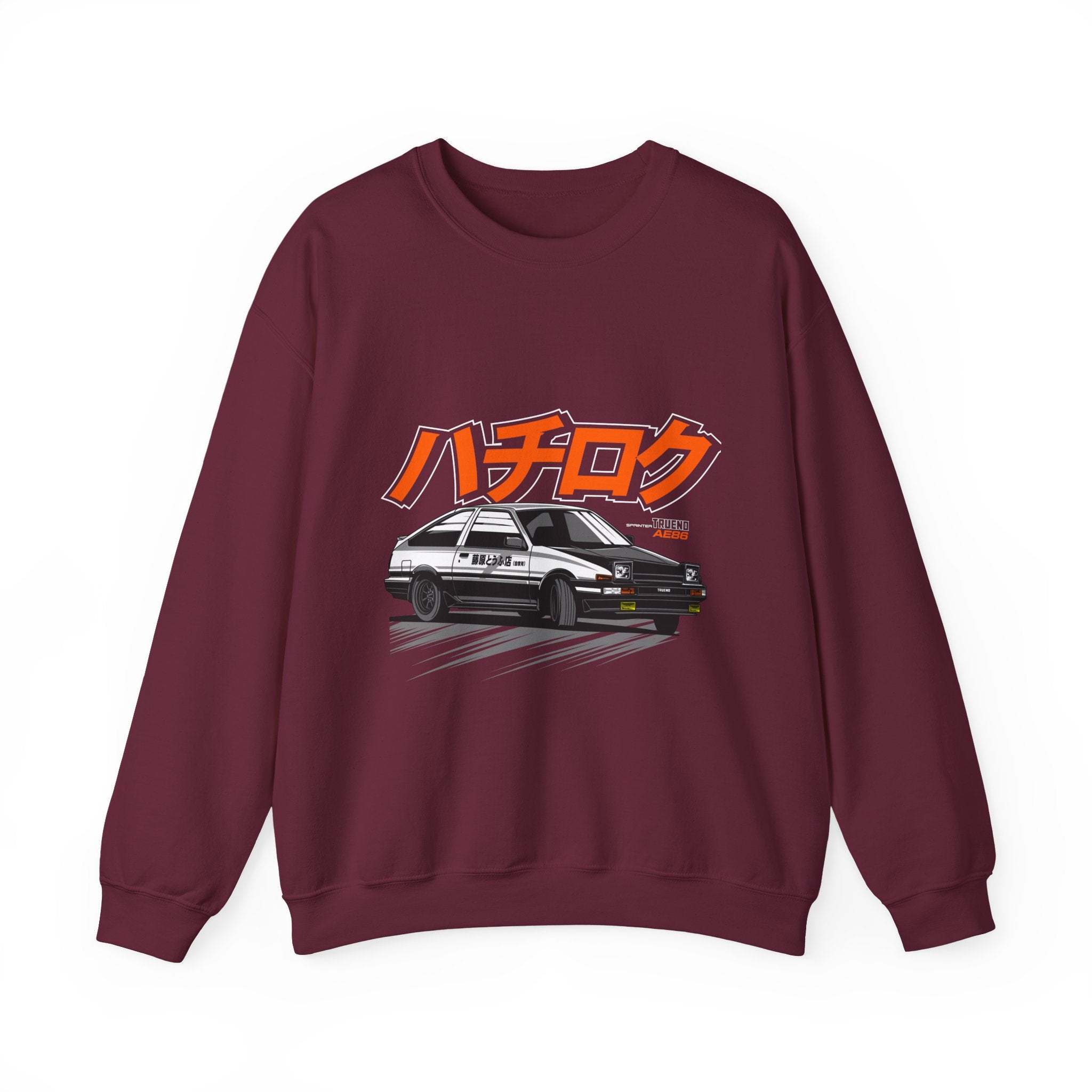 Hachiroku AE86 Car Crewneck Sweatshirt — JDM Drift Classic