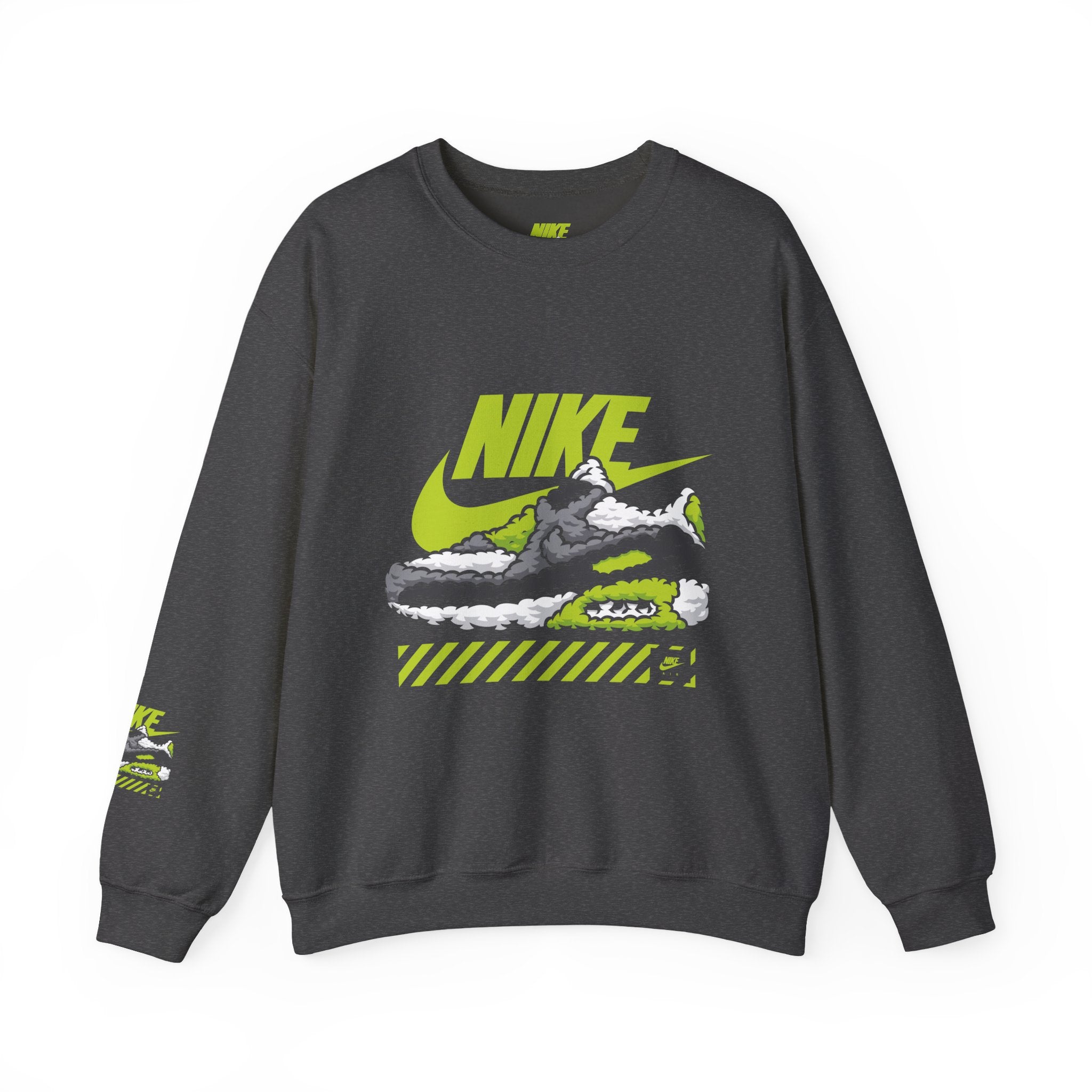 Nike Graphic Crewneck Sweatshirt — Retro Sneaker Logo Pullover
