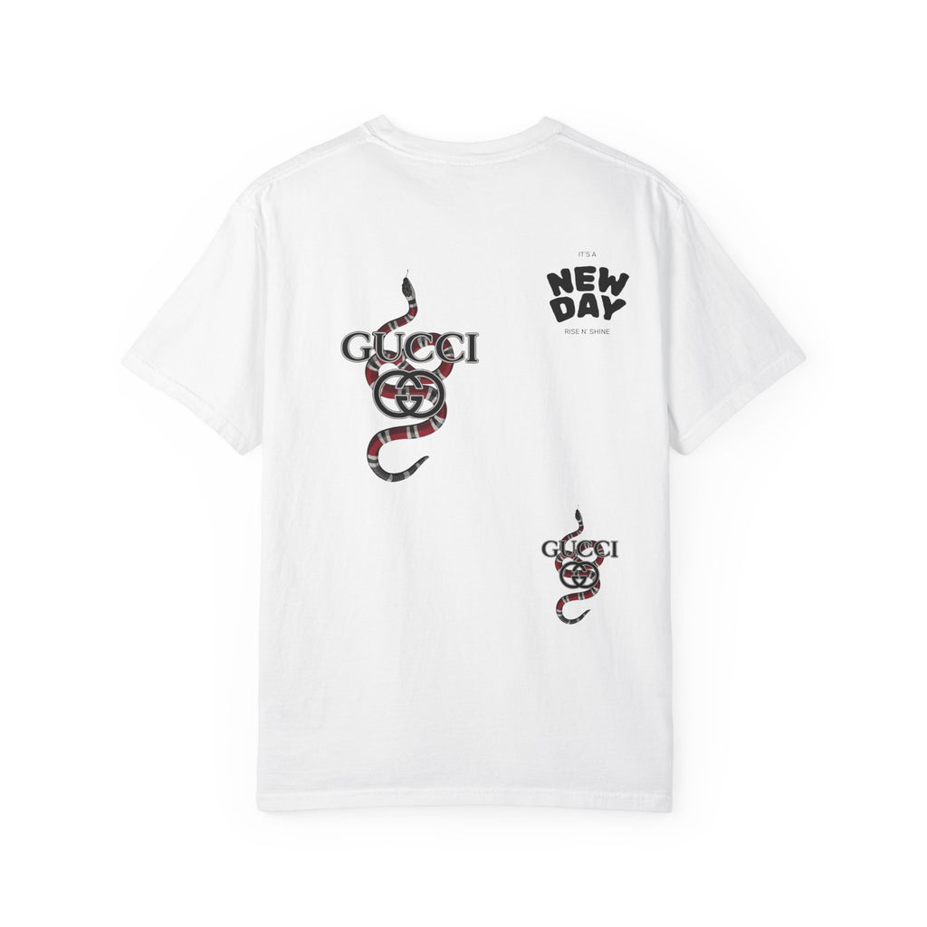 Graphic T-Shirt — Snake Logo Tee ("New Day")