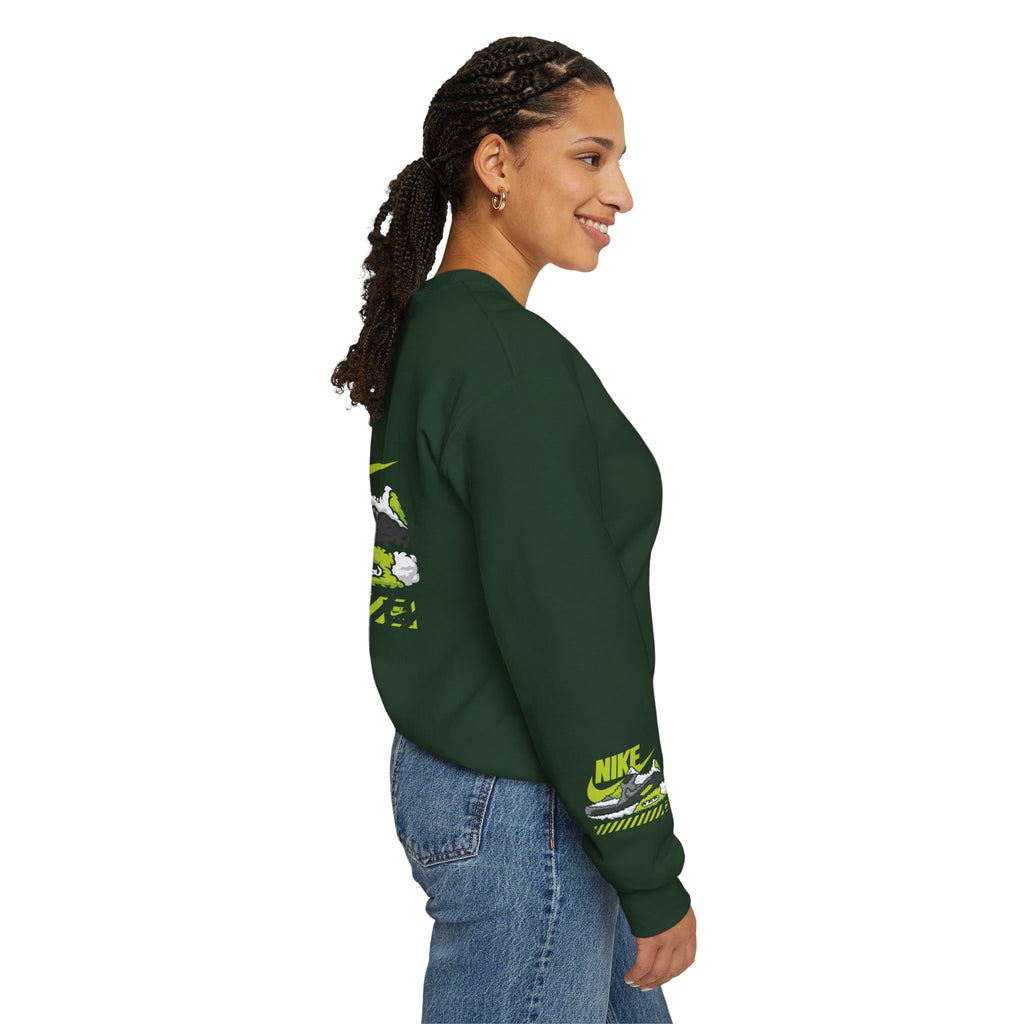 Nike Graphic Crewneck Sweatshirt — Retro Sneaker Logo Pullover