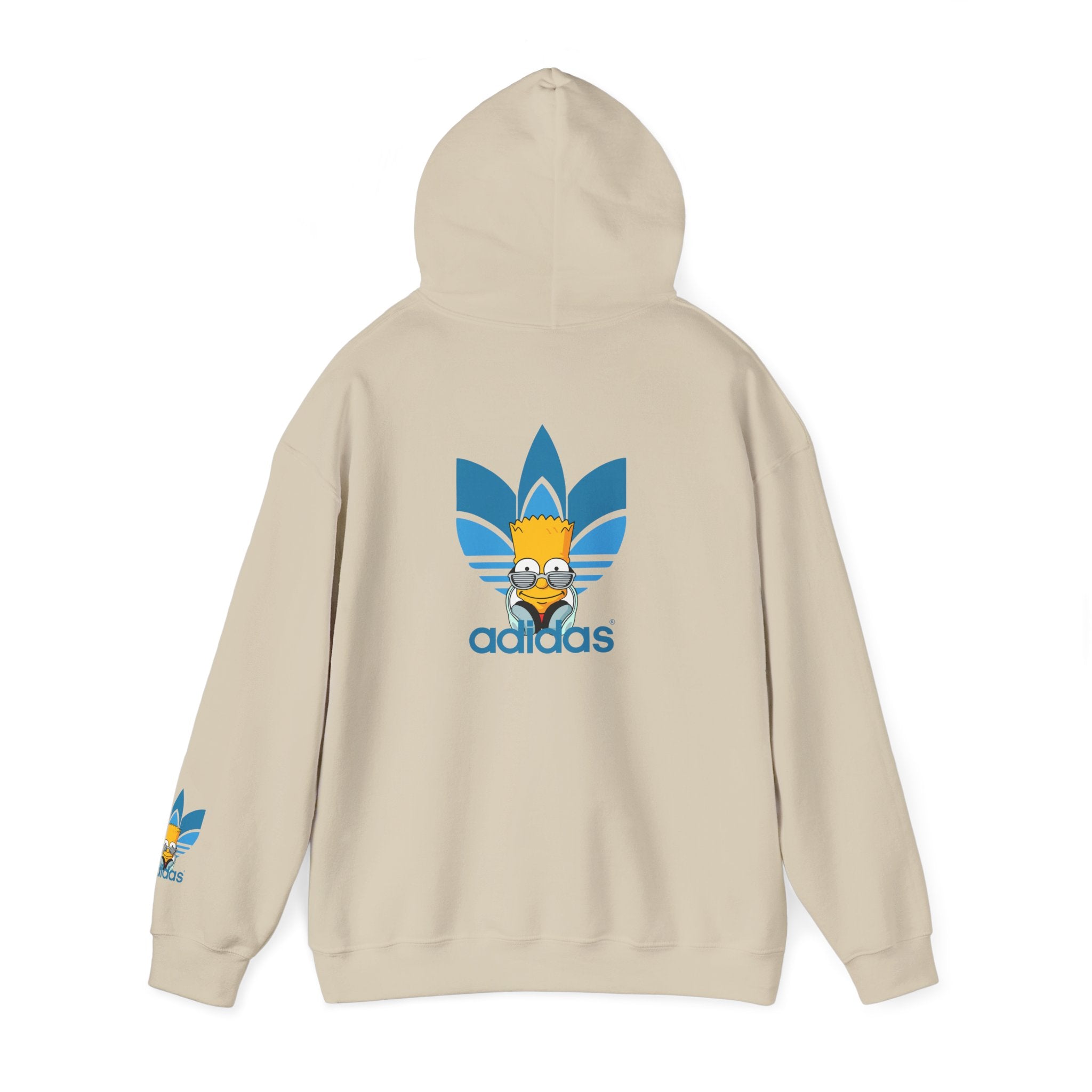 Hoodie — Retro Blue Trefoil Cartoon Logo Hoodie