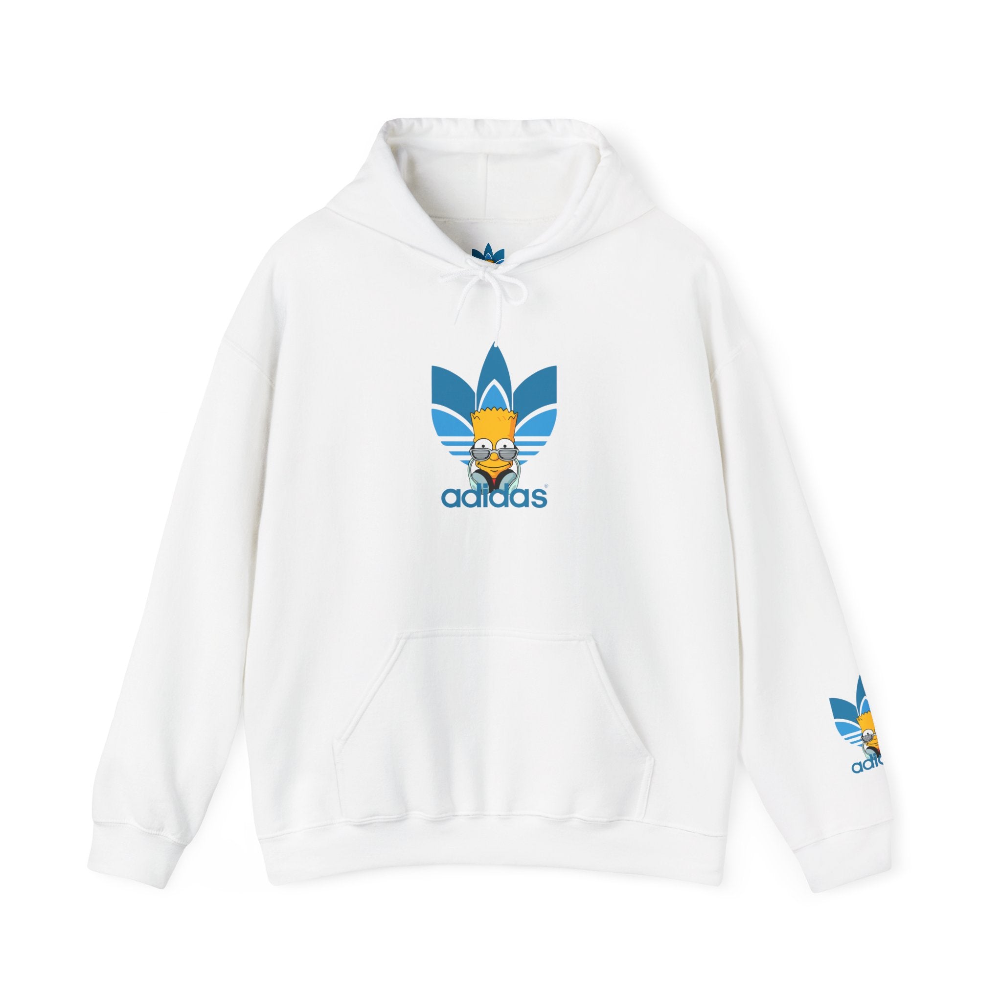 Hoodie — Retro Blue Trefoil Cartoon Logo Hoodie
