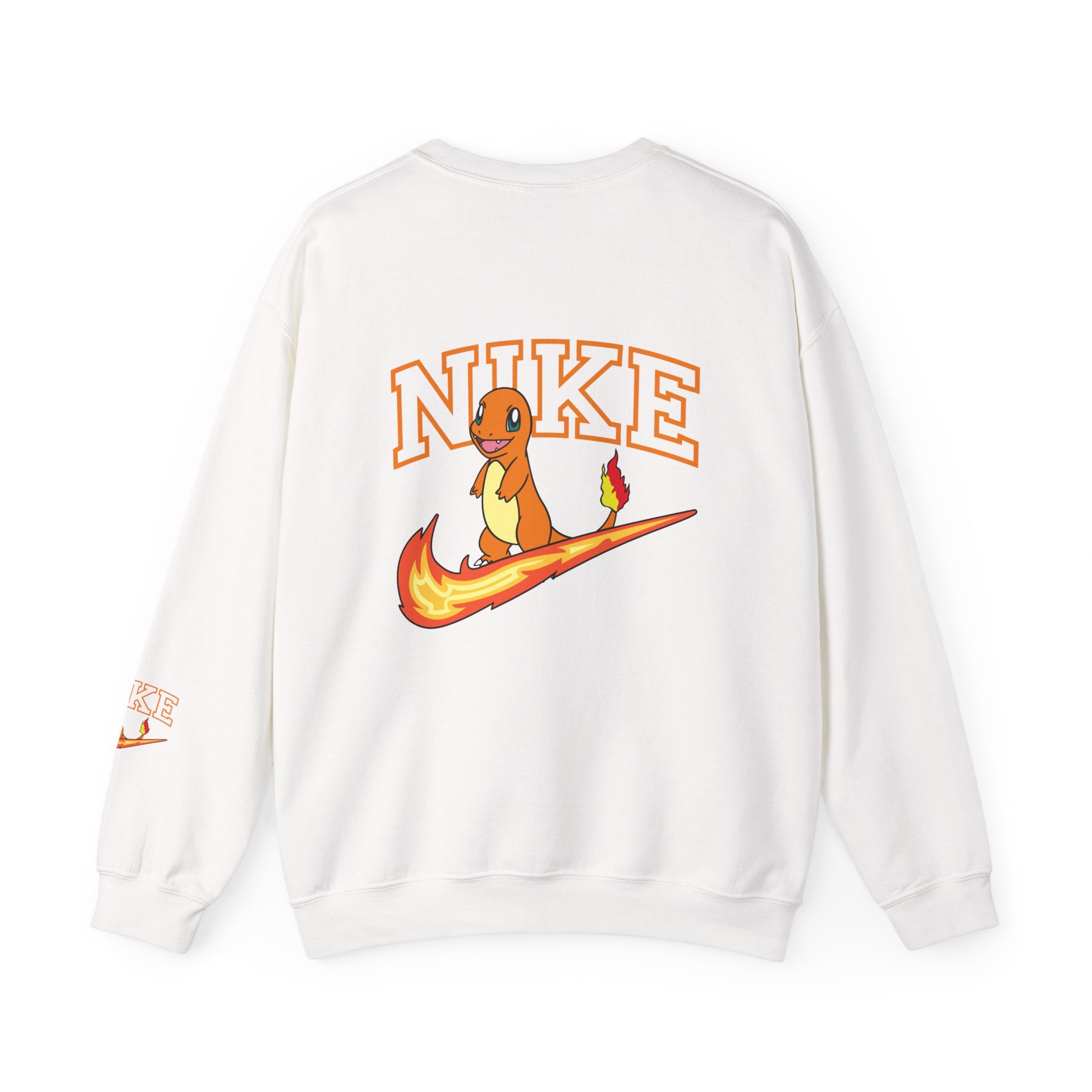 Charmande Flame Swoosh Crewneck Sweatshirt