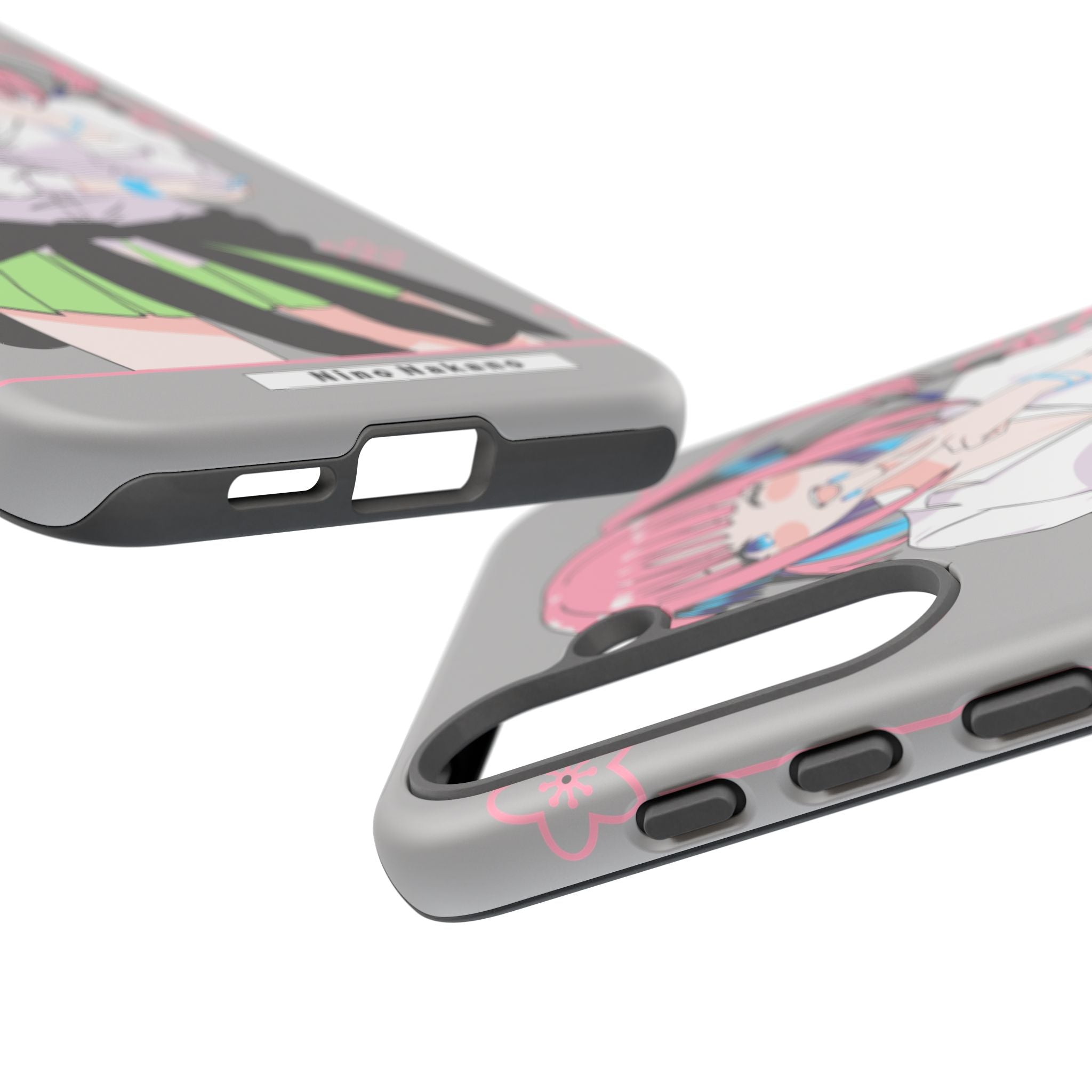 Anime Girl Phone Case — Pink Haired Schoolgirl "Nino Nakano" Cute Otaku Protective Case