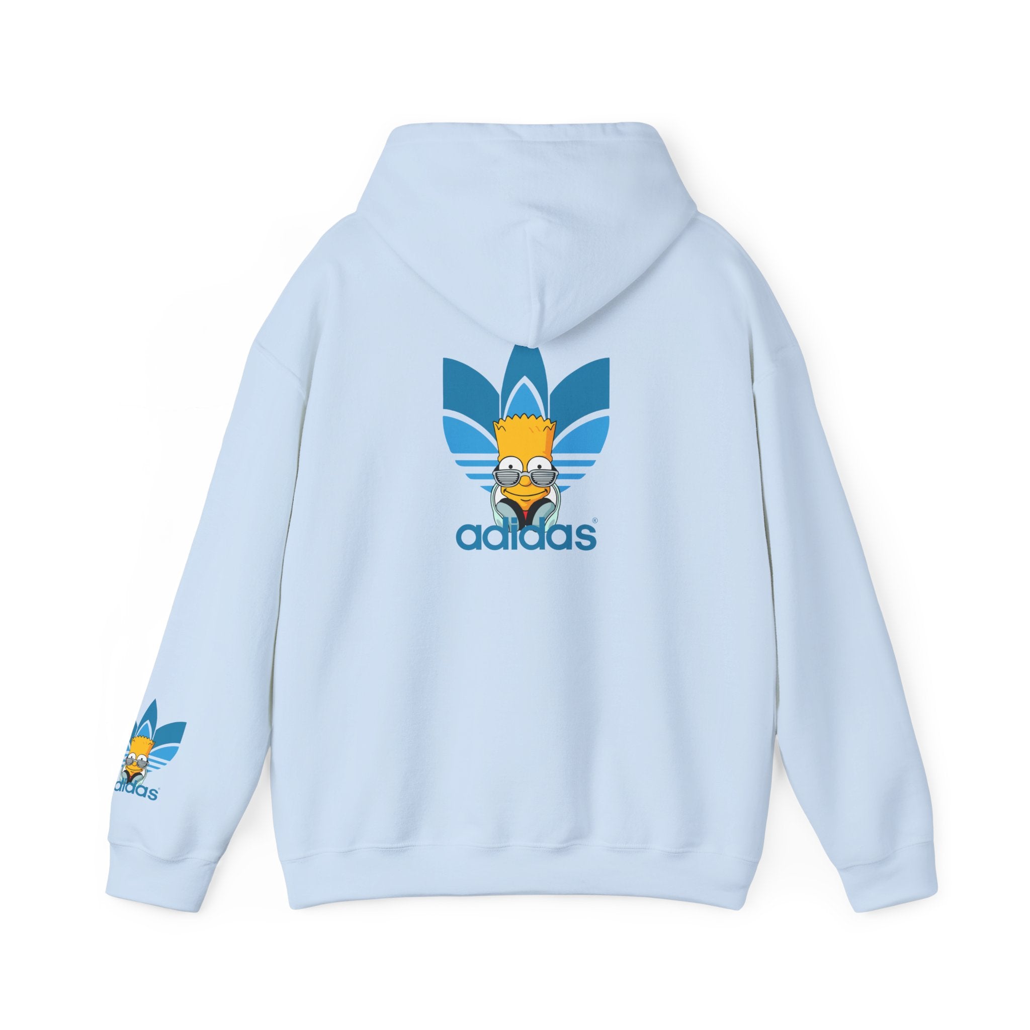 Hoodie — Retro Blue Trefoil Cartoon Logo Hoodie