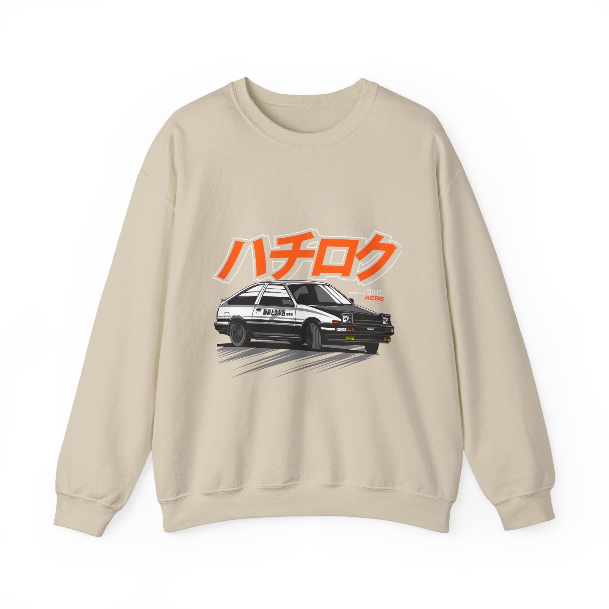 Hachiroku AE86 Car Crewneck Sweatshirt — JDM Drift Classic