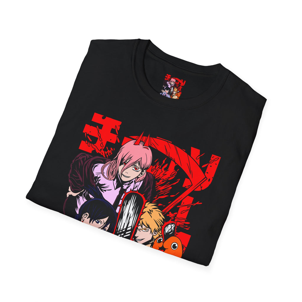 Anime Character Group T-Shirt — Devil Hunter Squad Graphic Tee