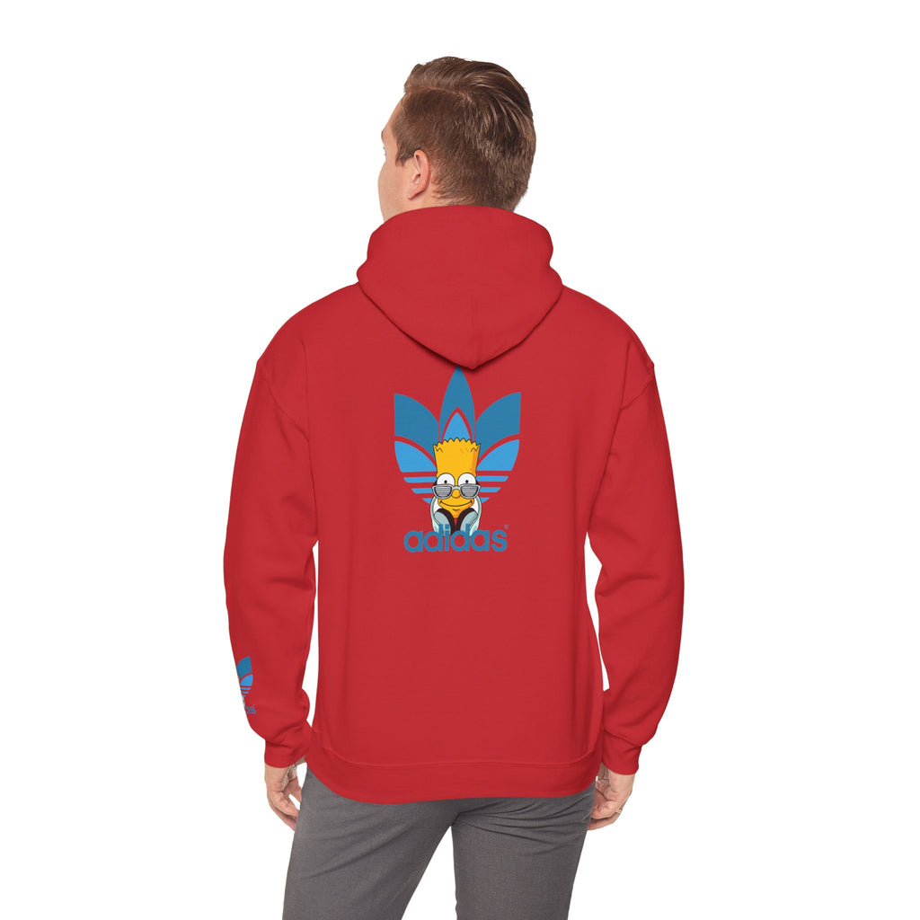 Hoodie — Retro Blue Trefoil Cartoon Logo Hoodie