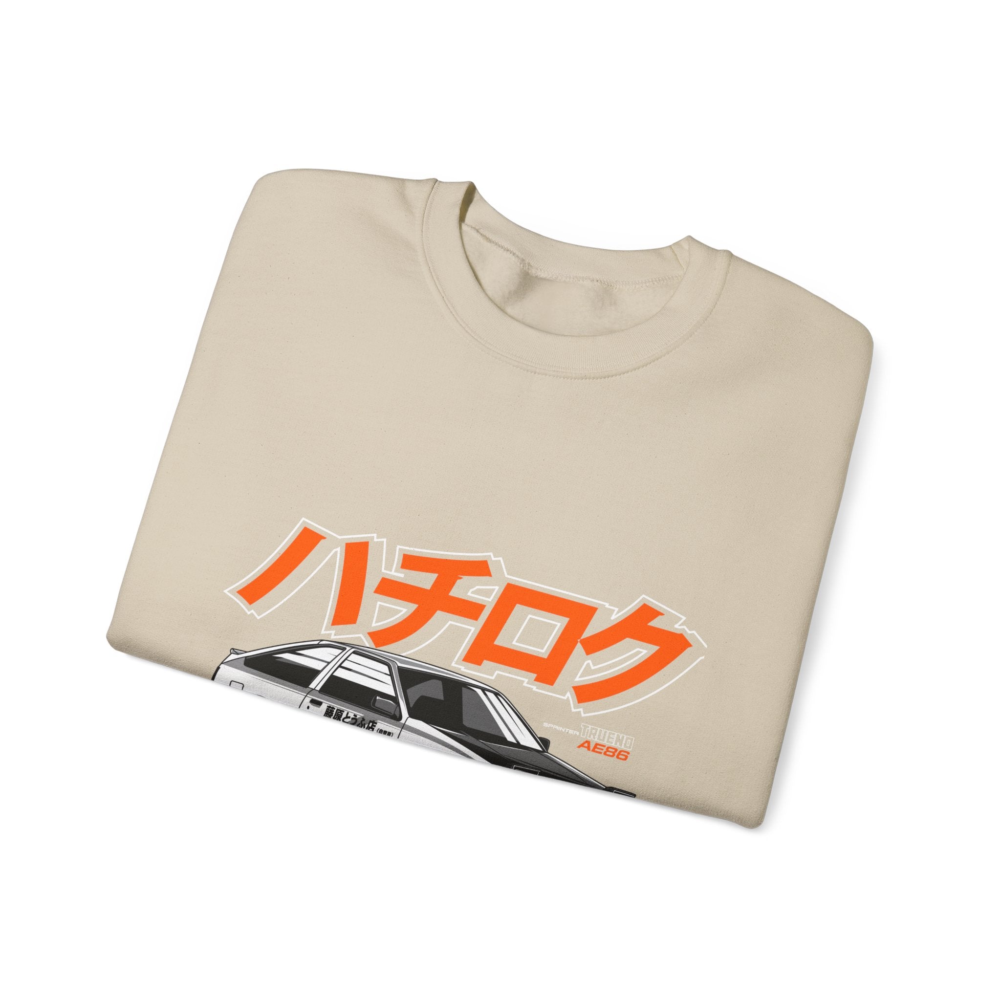 Hachiroku AE86 Car Crewneck Sweatshirt — JDM Drift Classic
