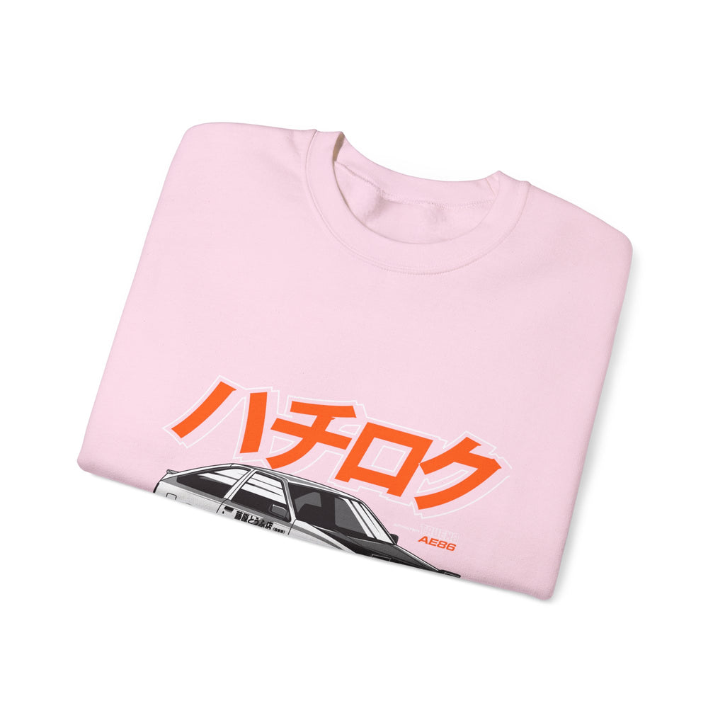 Hachiroku AE86 Car Crewneck Sweatshirt — JDM Drift Classic