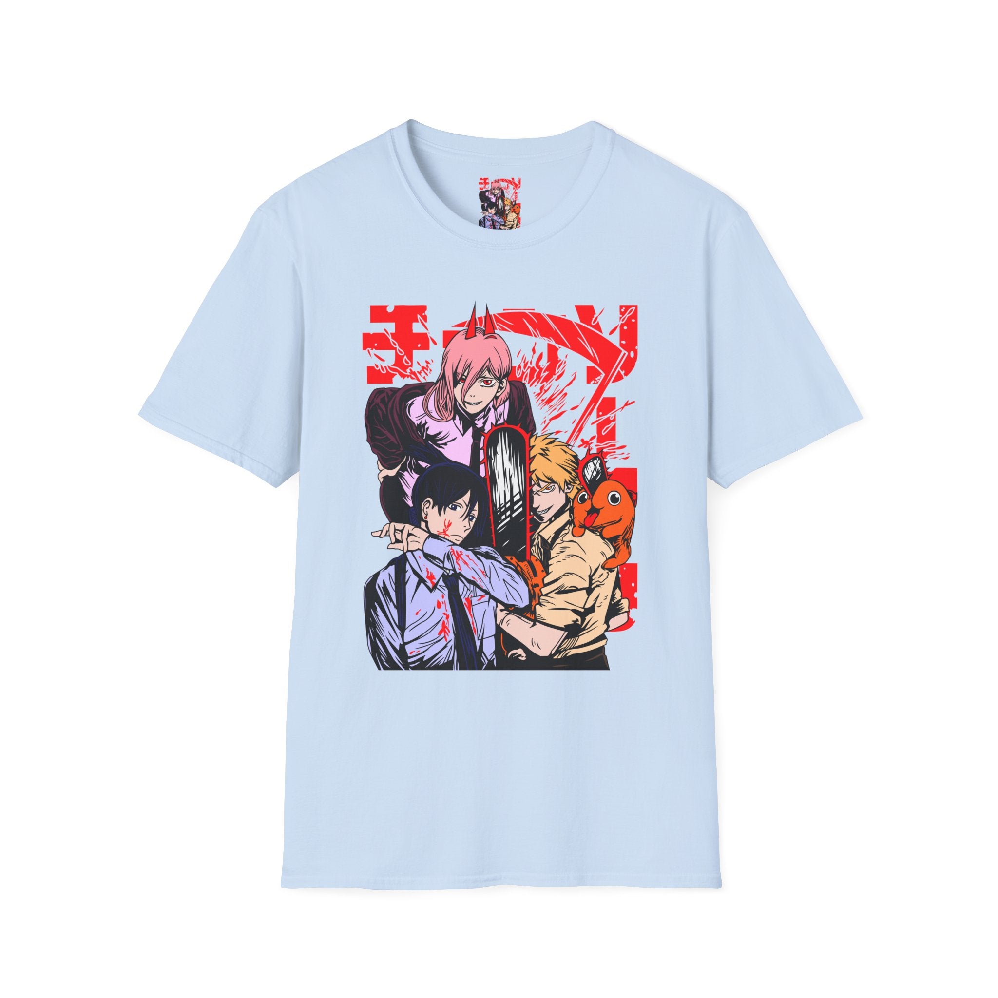 Anime Character Group T-Shirt — Devil Hunter Squad Graphic Tee