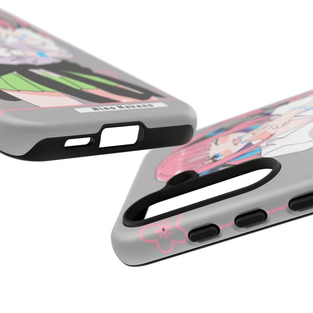 Anime Girl Phone Case — Pink Haired Schoolgirl "Nino Nakano" Cute Otaku Protective Case